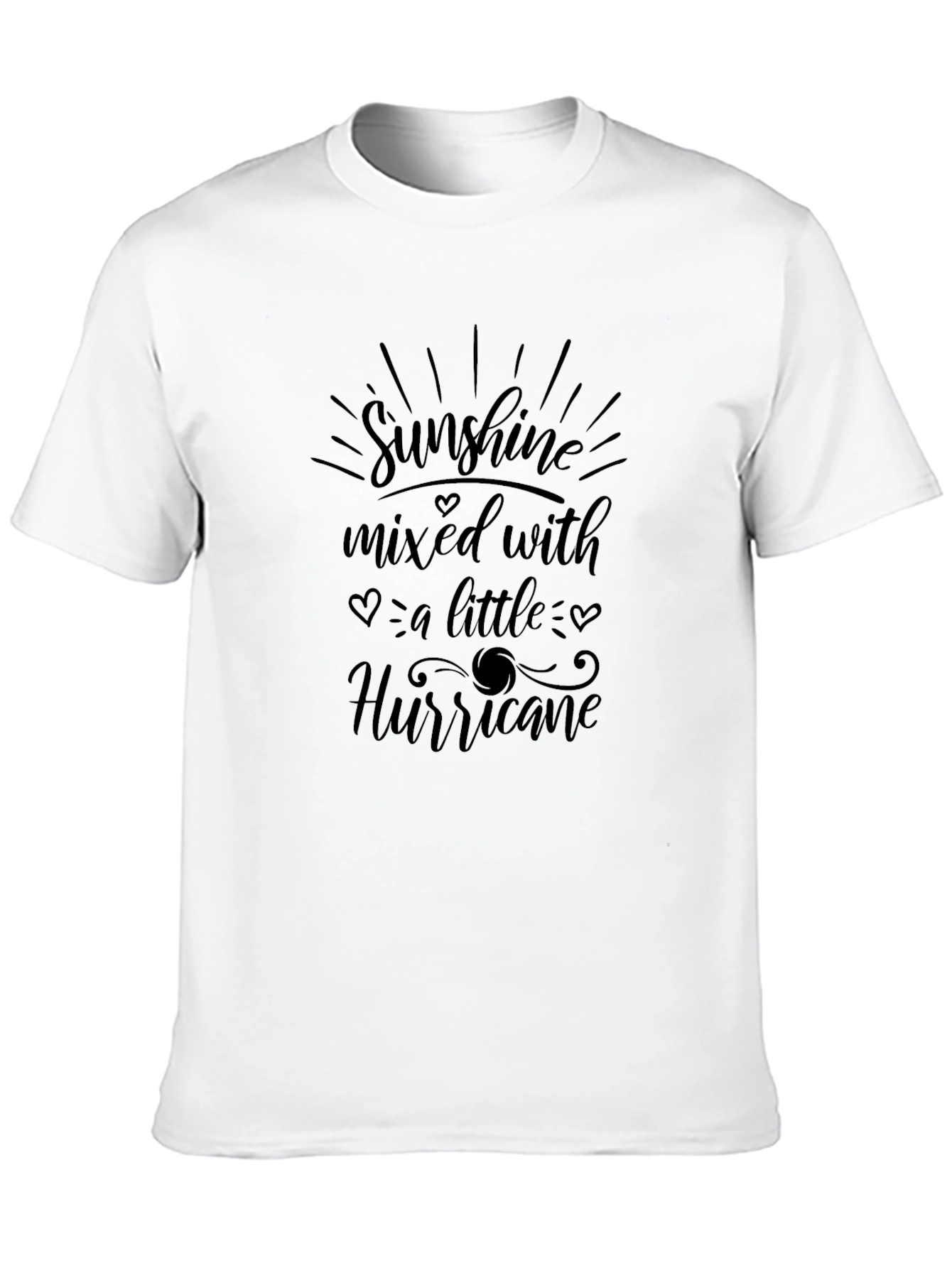 Black Sunshine & Hurricane Graphic Tee - Black T-Shirt view 10