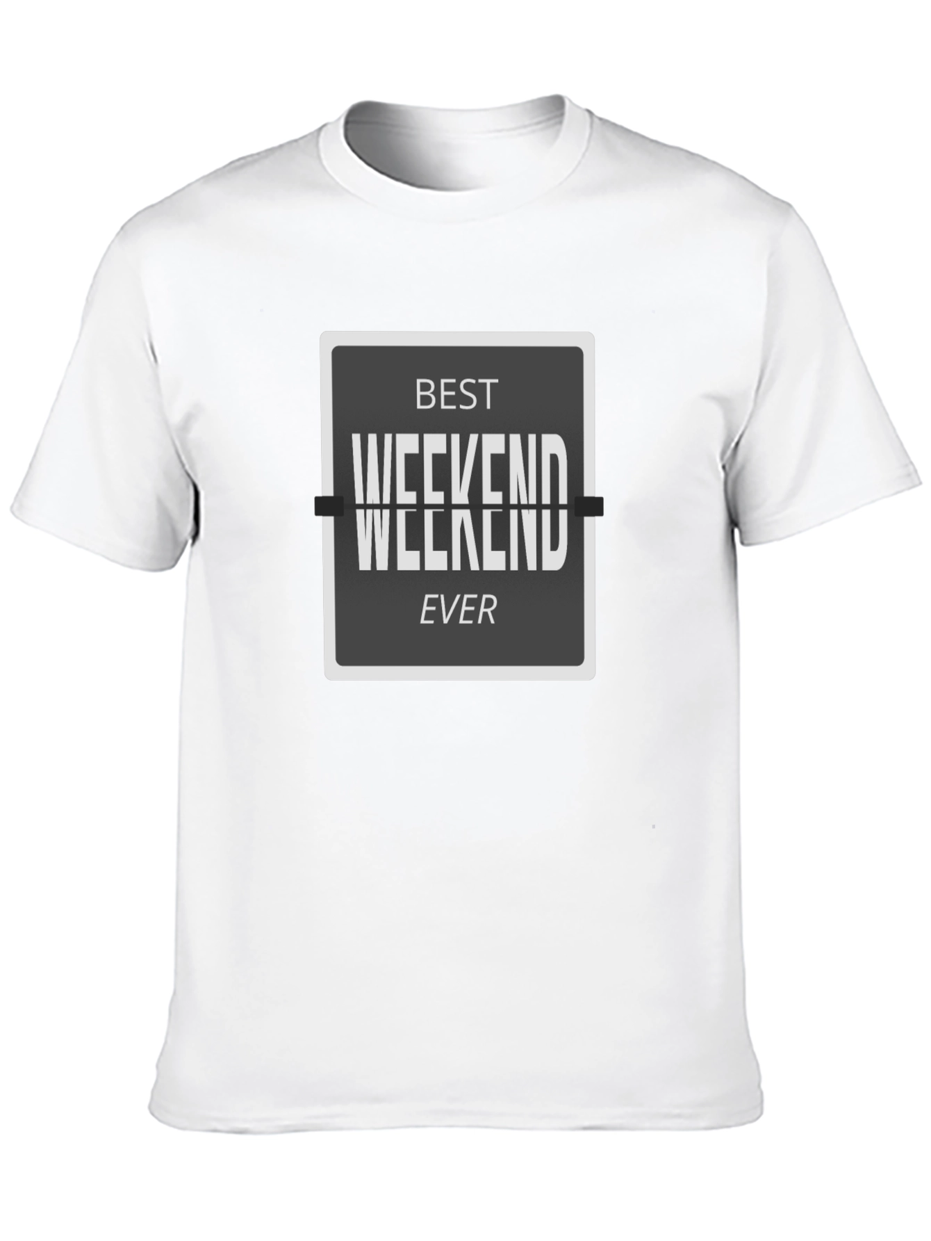 Black Best Weekend Ever Graphic Tee view 10