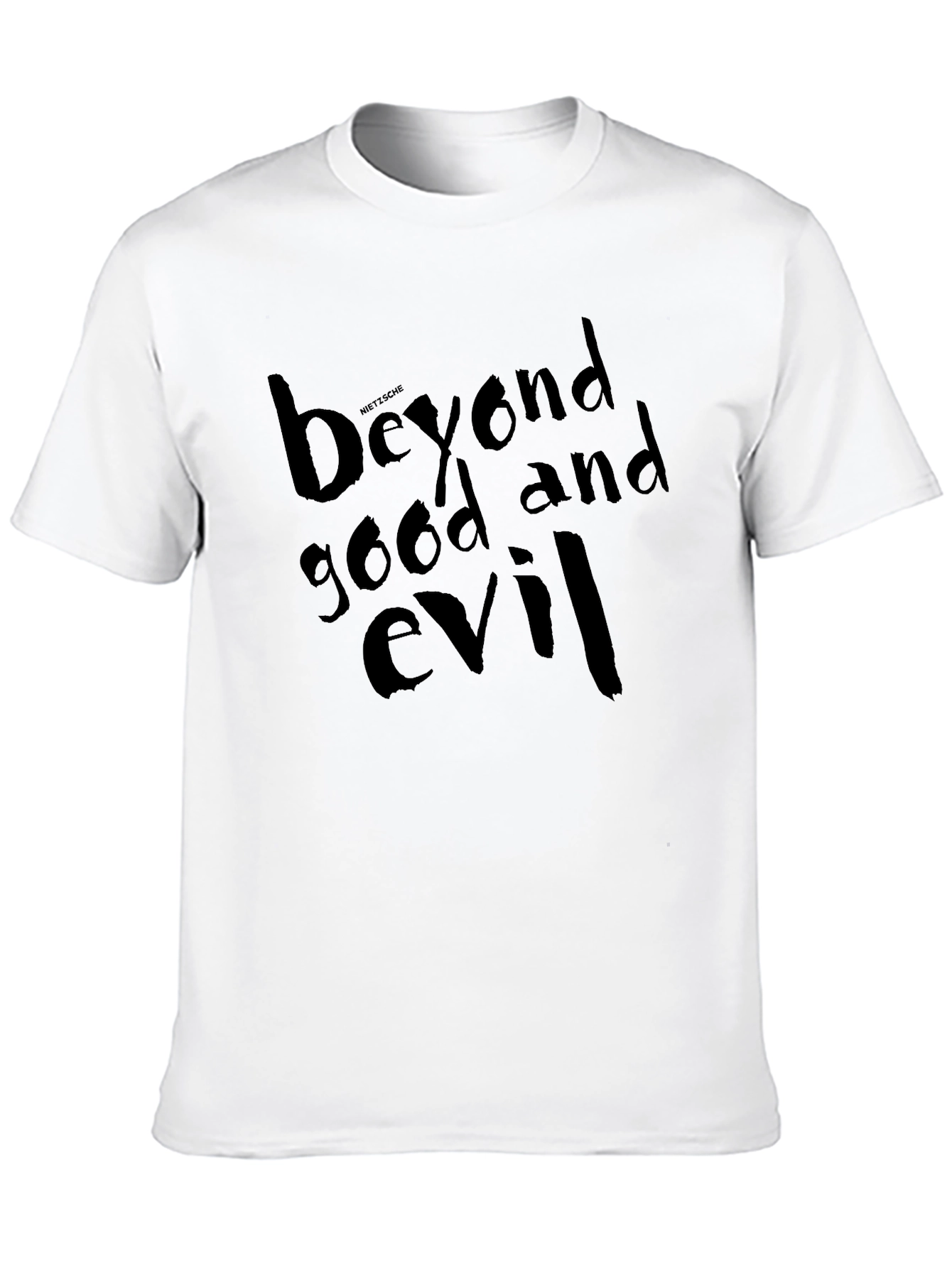 Black Beyond Good and Evil Black Graphic T-Shirt view 10