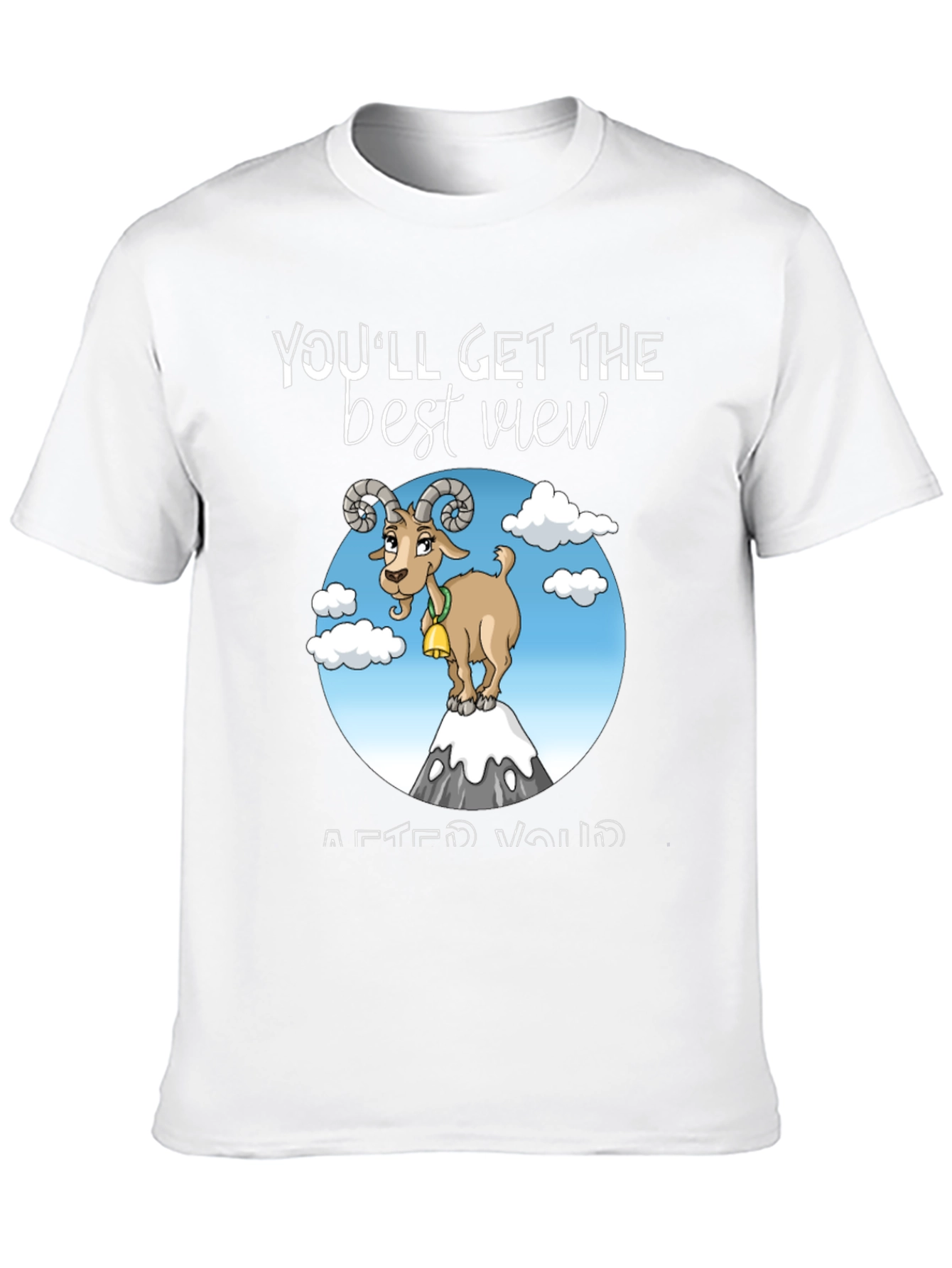 Black Mountain Goat T-Shirt - You'll Get the Best View view 10
