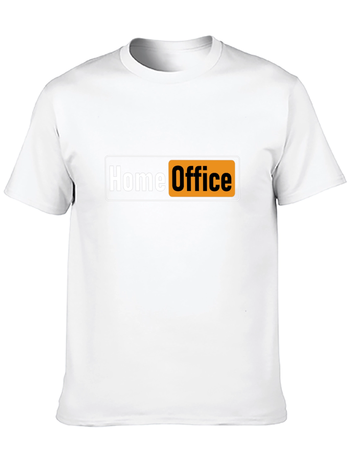 Black Home Office Funny Black T-Shirt view 10