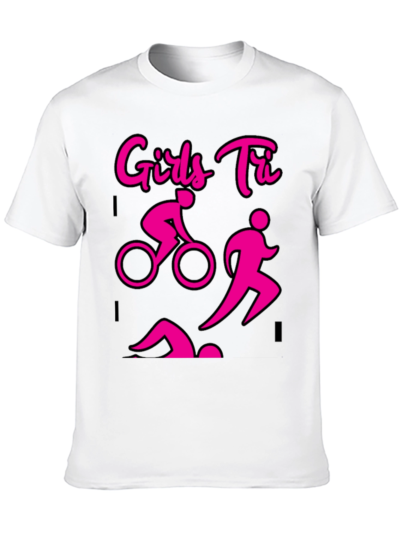 Girls Tri T-Shirt - Triathlon Design - 10