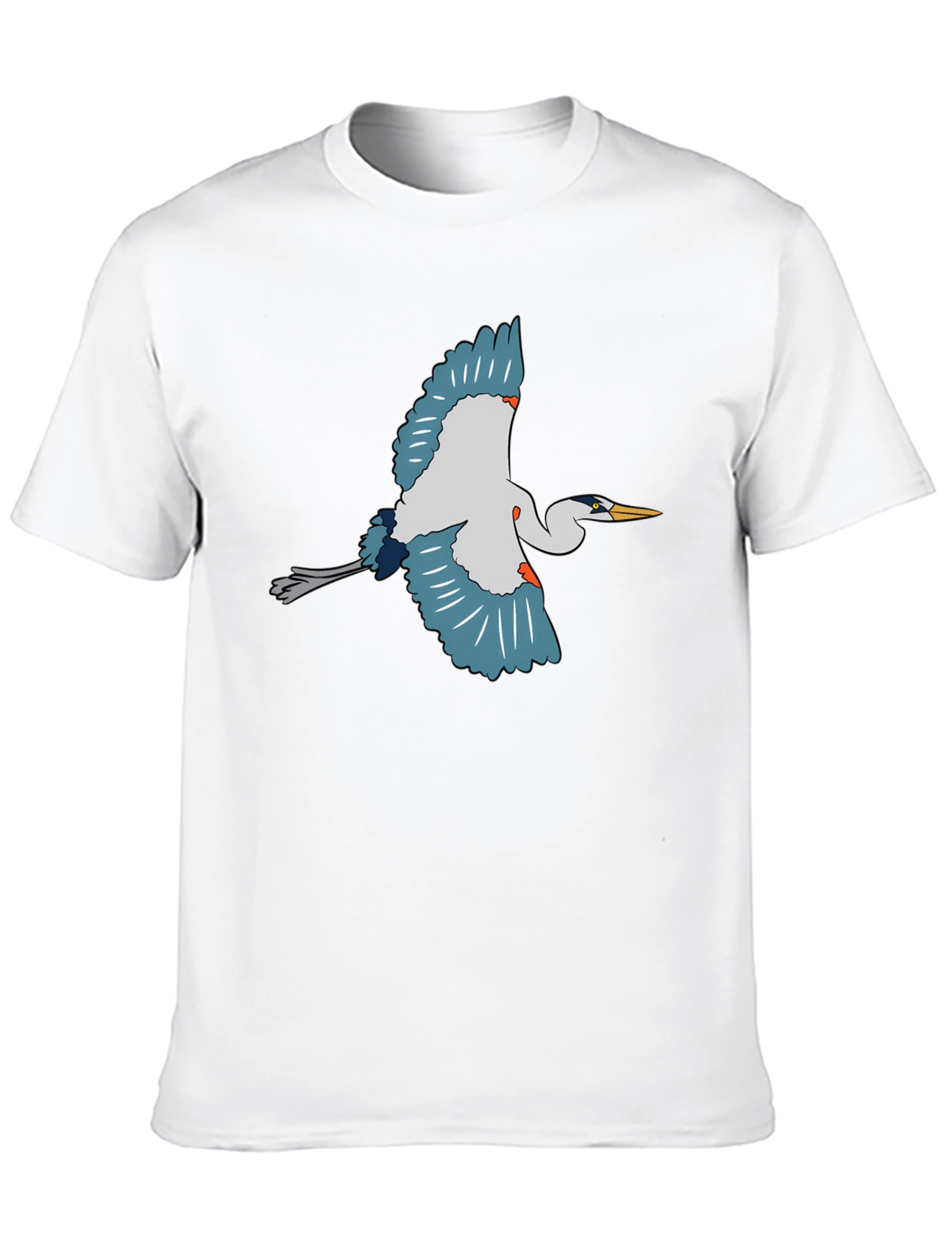 Black Heron Graphic Tee - Black Cotton T-Shirt view 10