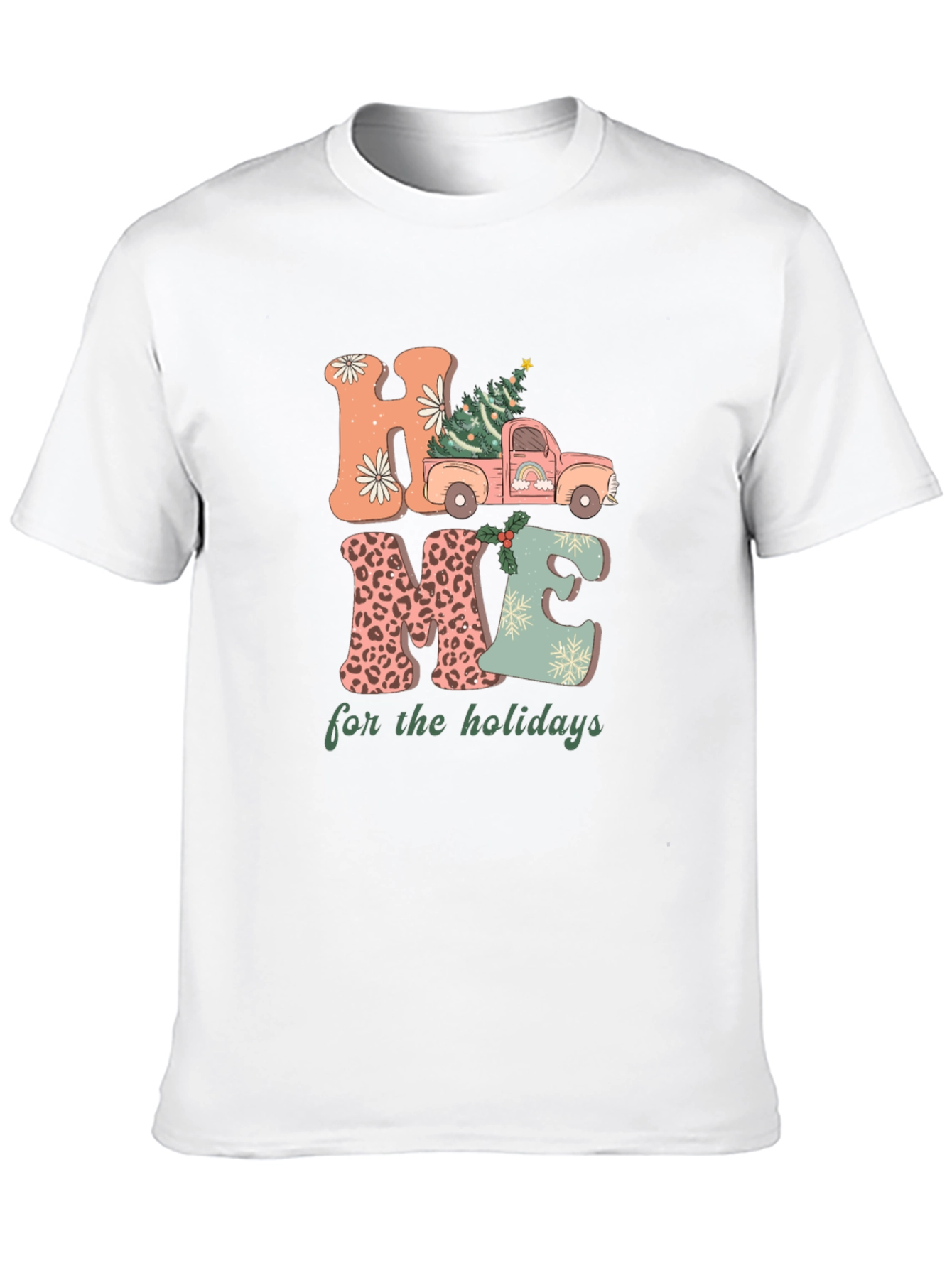 Black Home for the Holidays Graphic Tee view 10