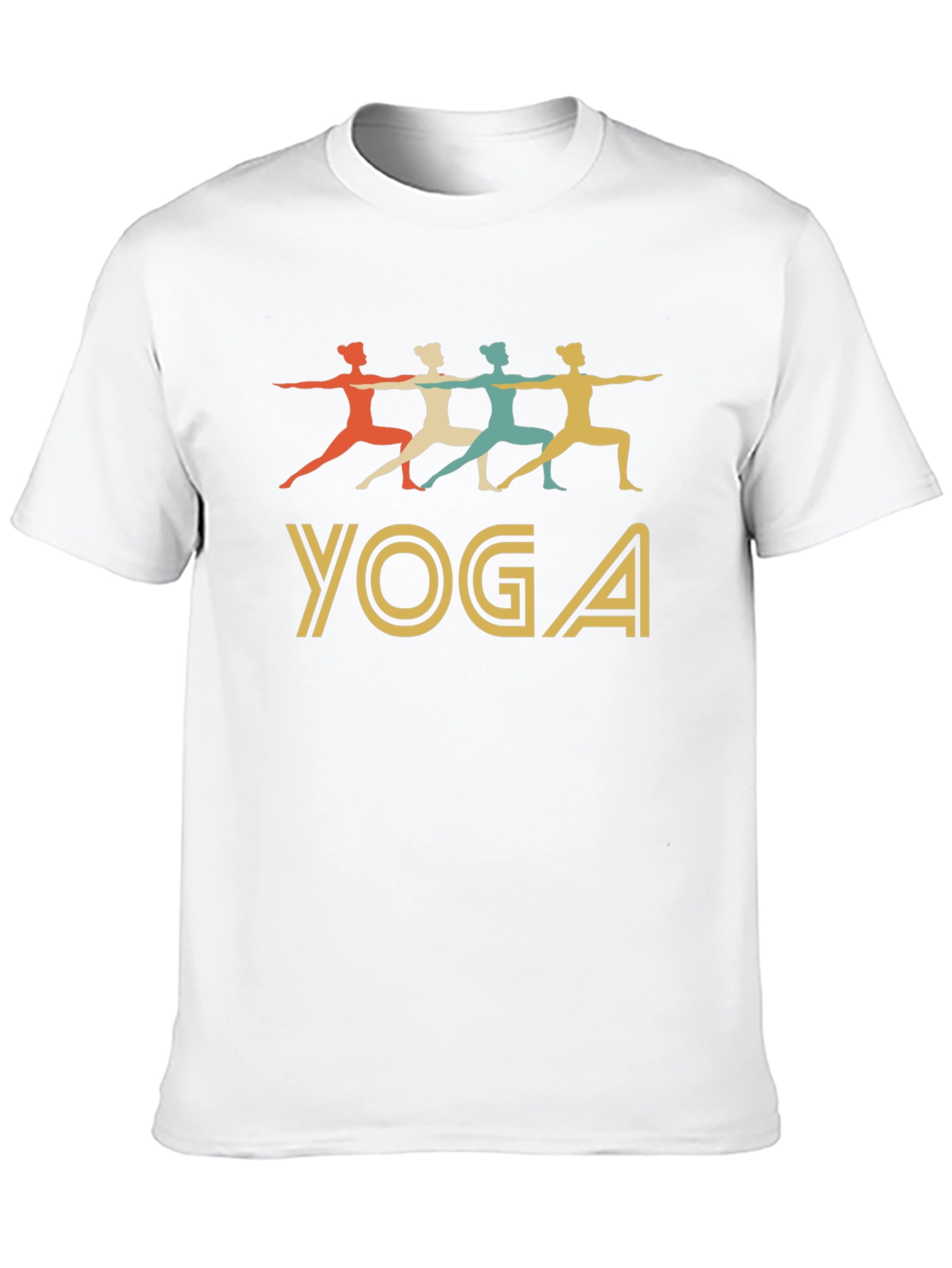 Black Yoga Pose Graphic Tee - Soft Cotton Blend T-Shirt view 10