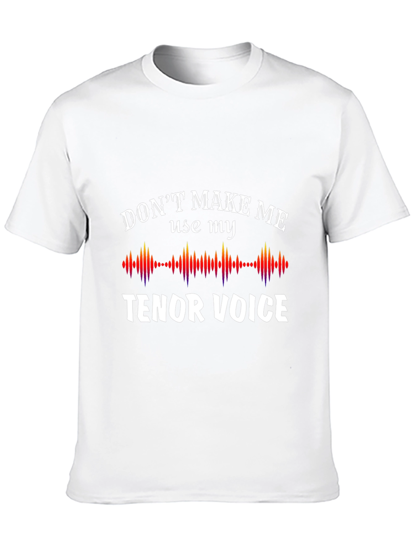 Black Tenor Voice Graphic Tee - Funny Music Lover Shirt view 10