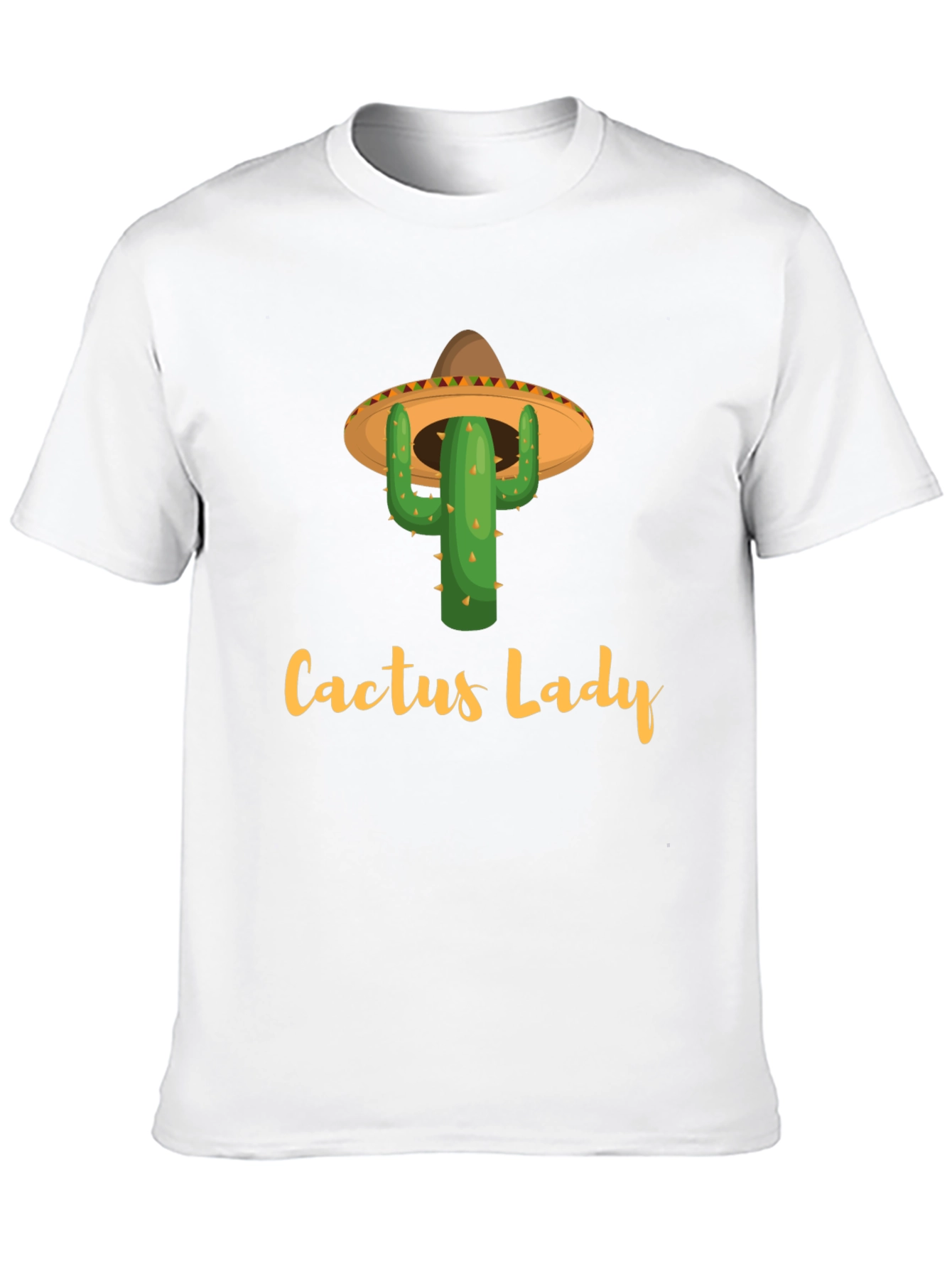 Black Cactus Lady Graphic Tee -  Fun Novelty Shirt view 10