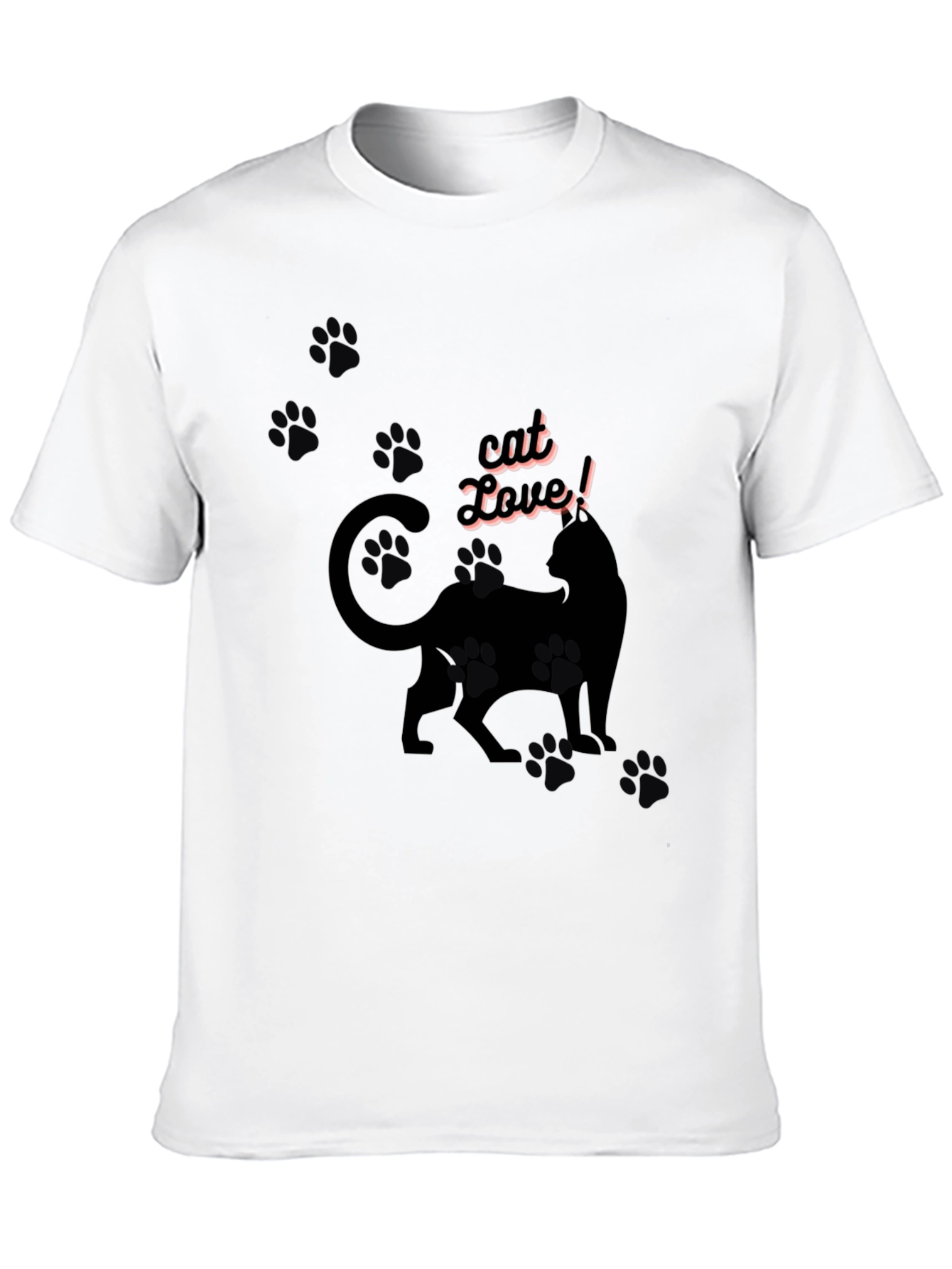 Black Cat Lover T-Shirt - Black Cat Design view 10