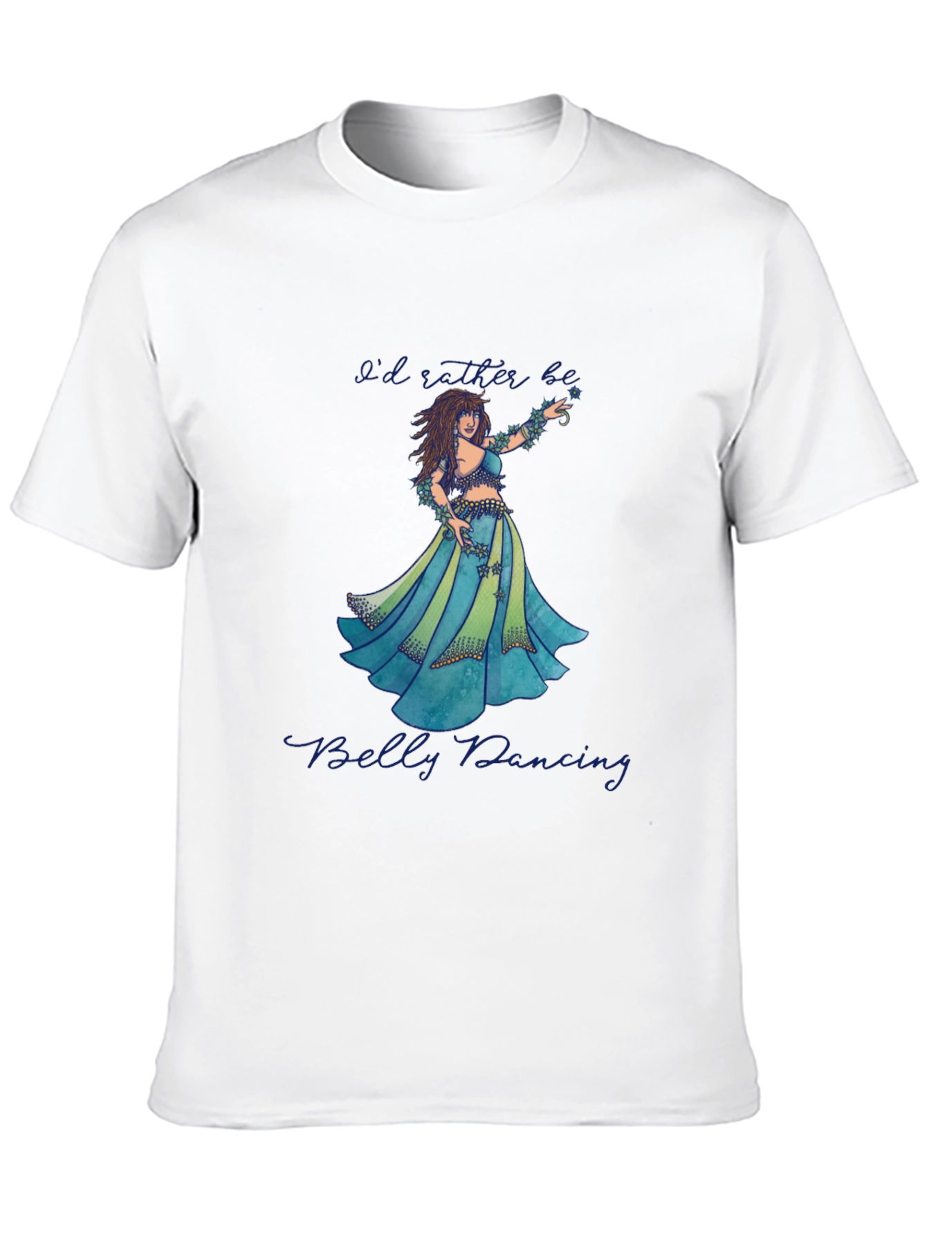 Black Belly Dancing Graphic T-Shirt - Soft Cotton Tee view 10