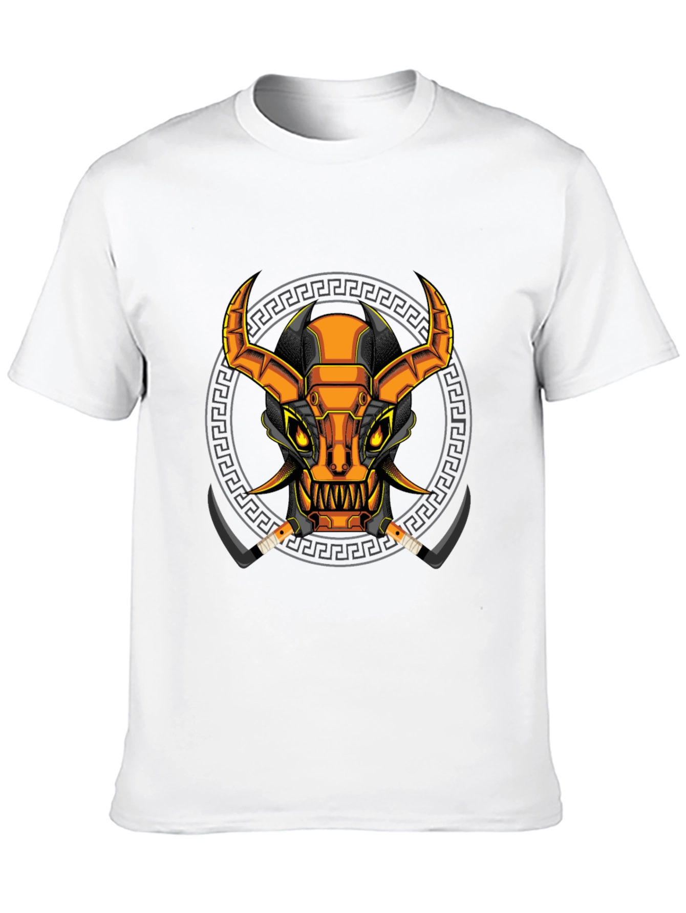 Black Cyberpunk Bull T-Shirt - Unique Graphic Tee view 10