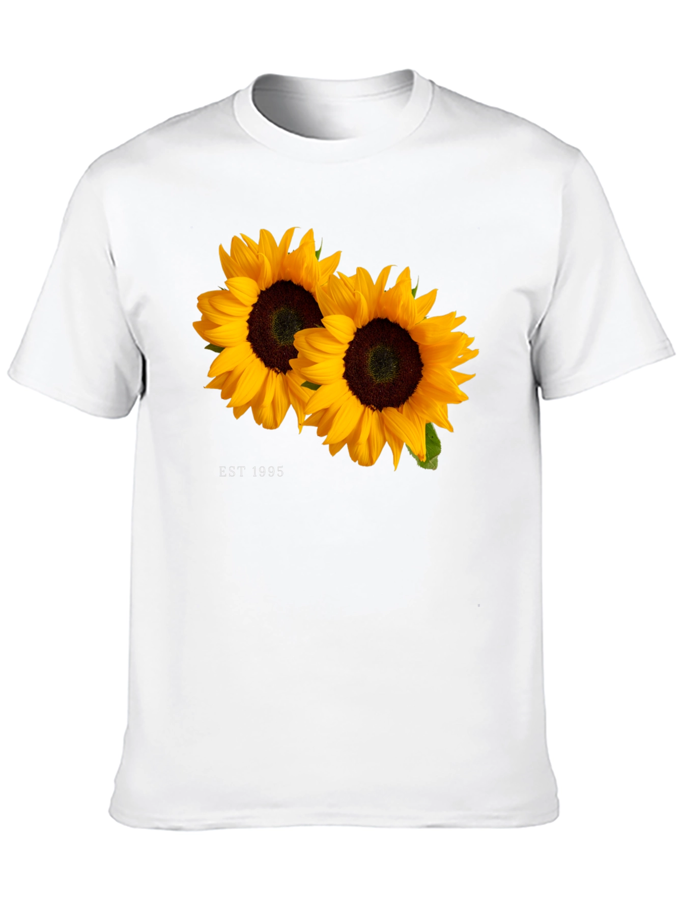 Black Sunflower Est. 1995 Black T-Shirt view 10