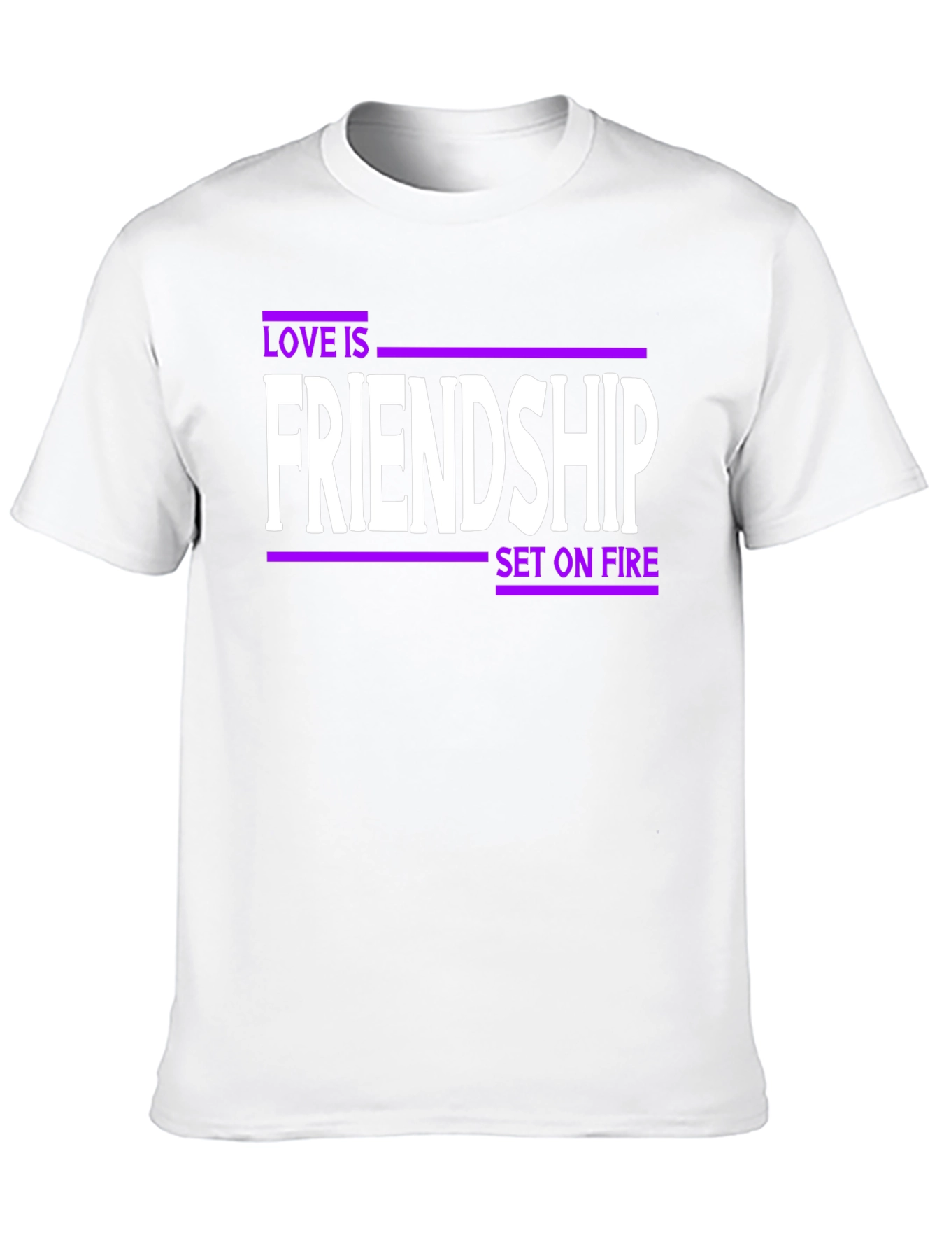 Black Friendship Set on Fire Graphic Tee view 10