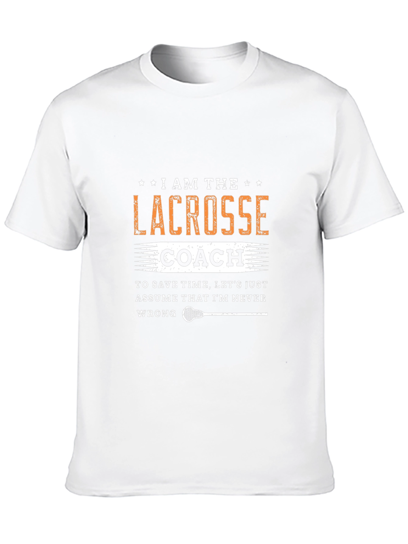 Black Lacrosse Coach T-Shirt - Never Wrong Tee view 10