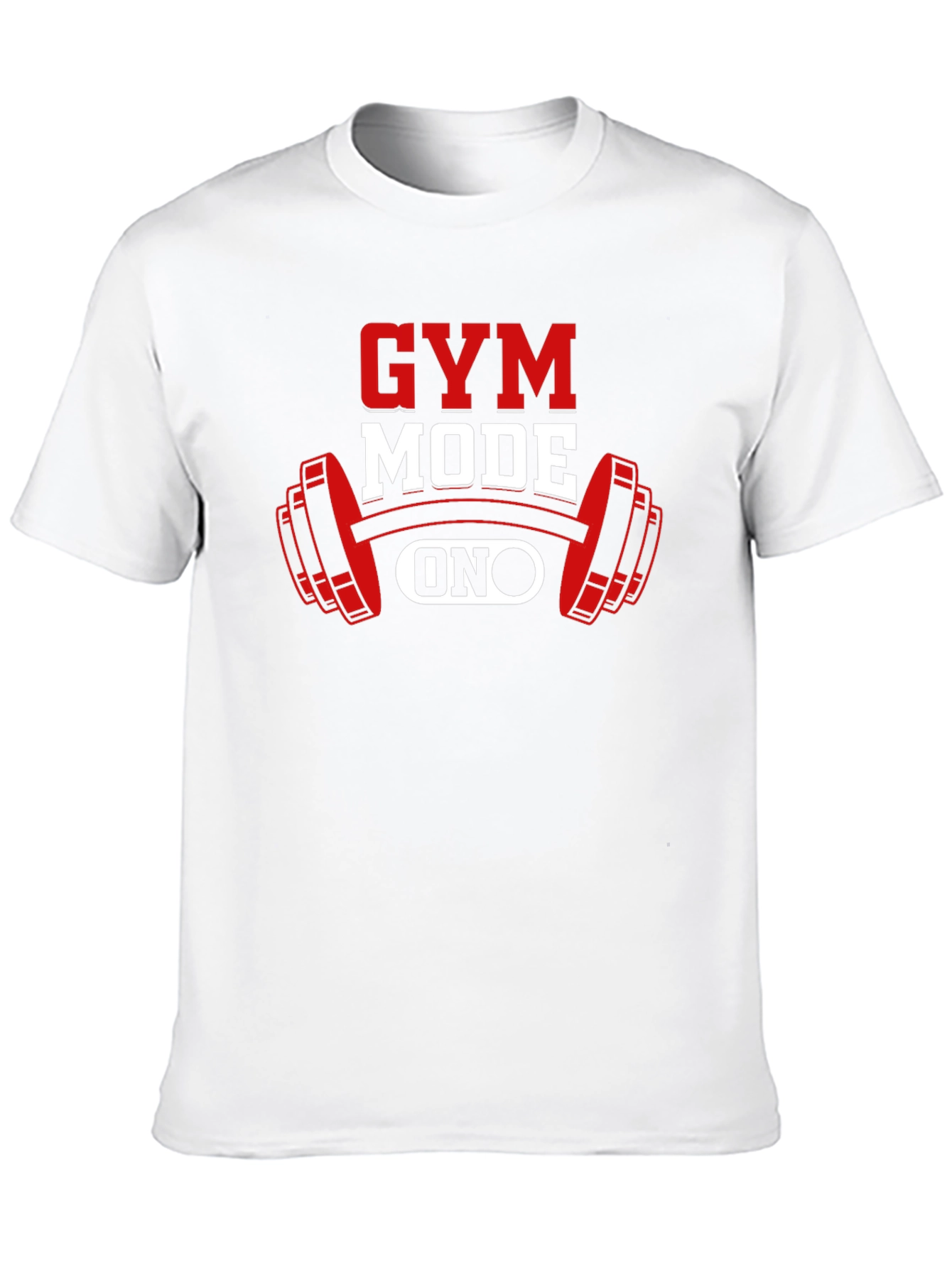 Black Gym Mode On T-Shirt - Black Fitness Apparel view 10