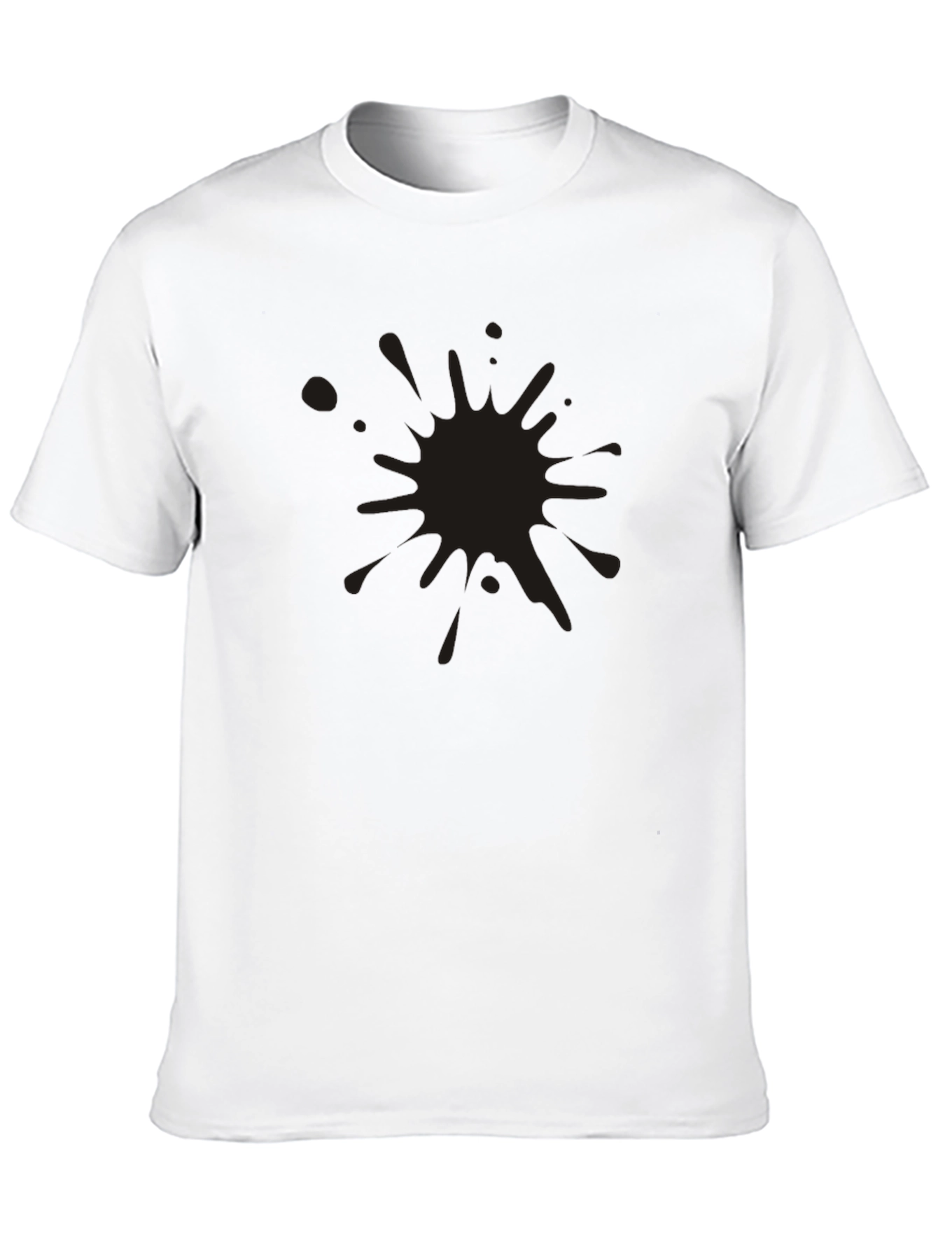 Black Black Splatter Graphic Tee - Men's Casual Comfort view 10