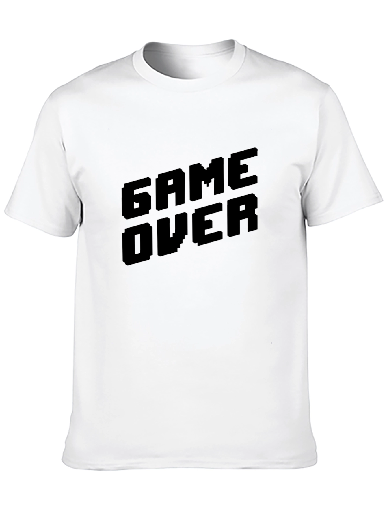 Black Game Over Black T-Shirt - Gamer Style Tee view 10