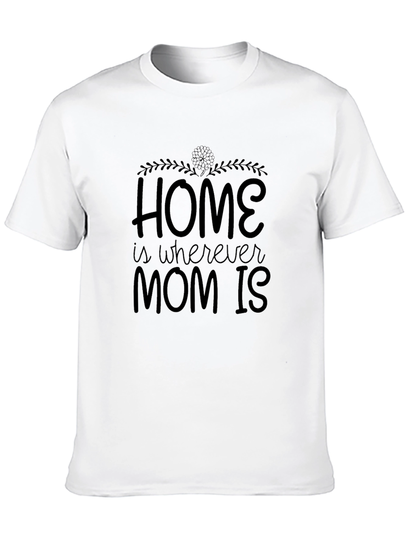 Black Home is Where Mom Is - Black T-Shirt view 10