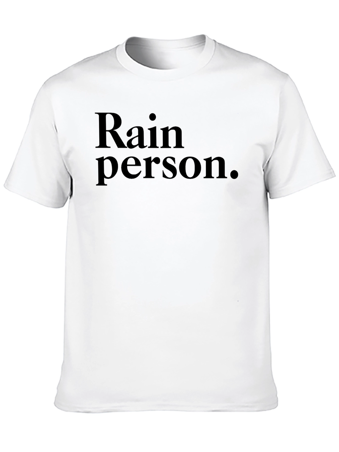 Black Rain Person Graphic Tee - Soft Cotton Blend view 10