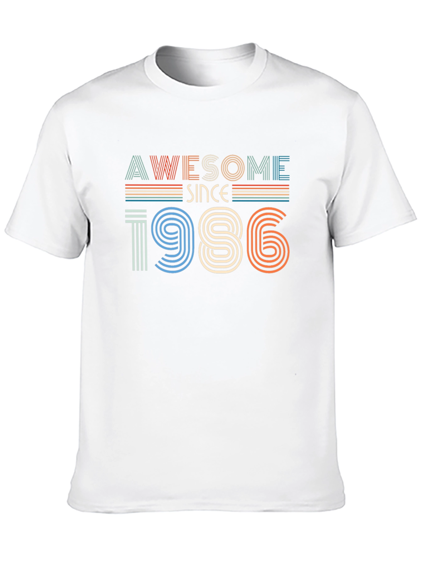 Black Awesome Since 1986 Graphic Tee view 10