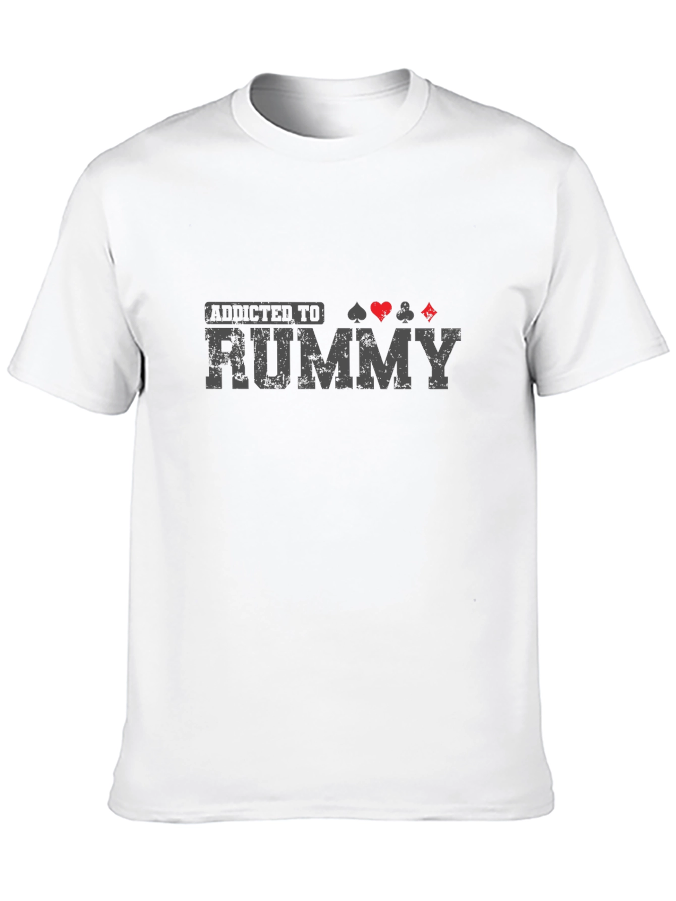Black Addicted to Rummy Graphic Tee view 10