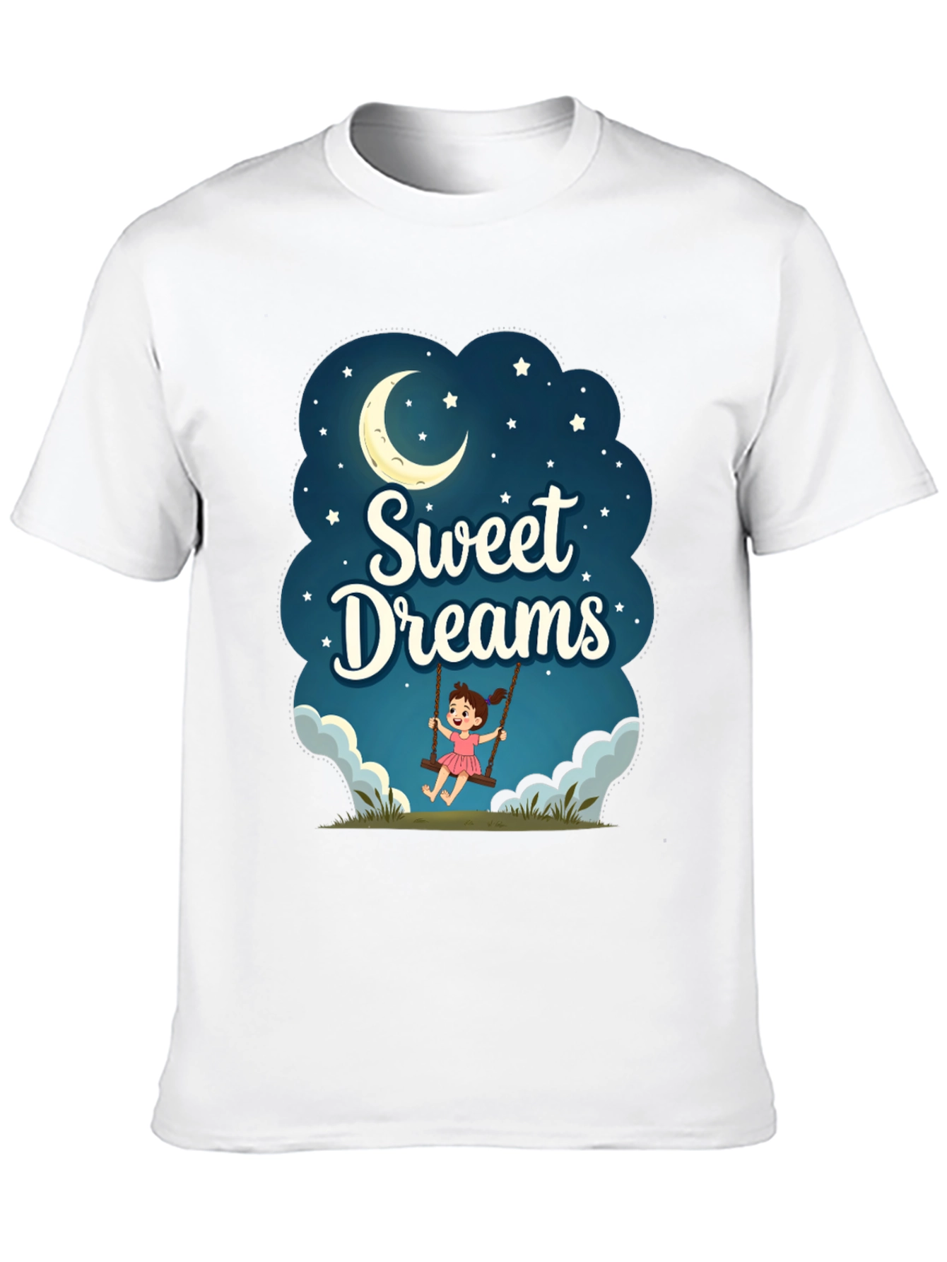 Black Sweet Dreams Graphic T-Shirt - Night Theme view 10