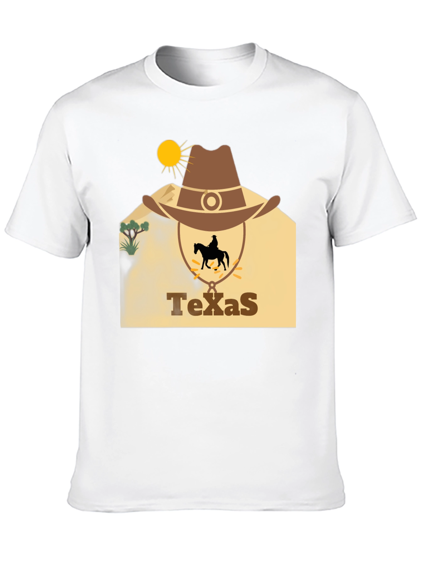 Black Texas Cowboy Graphic T-Shirt view 10