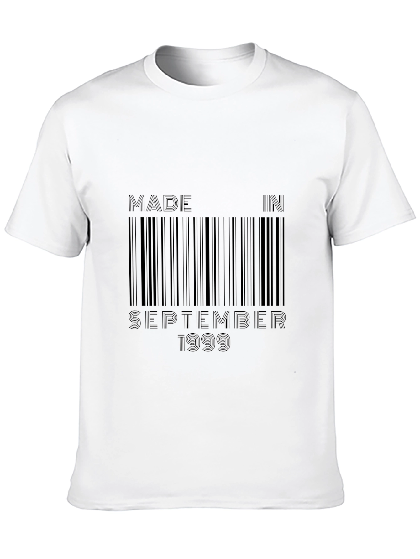 Black Made in September 1999 Barcode T-Shirt view 10