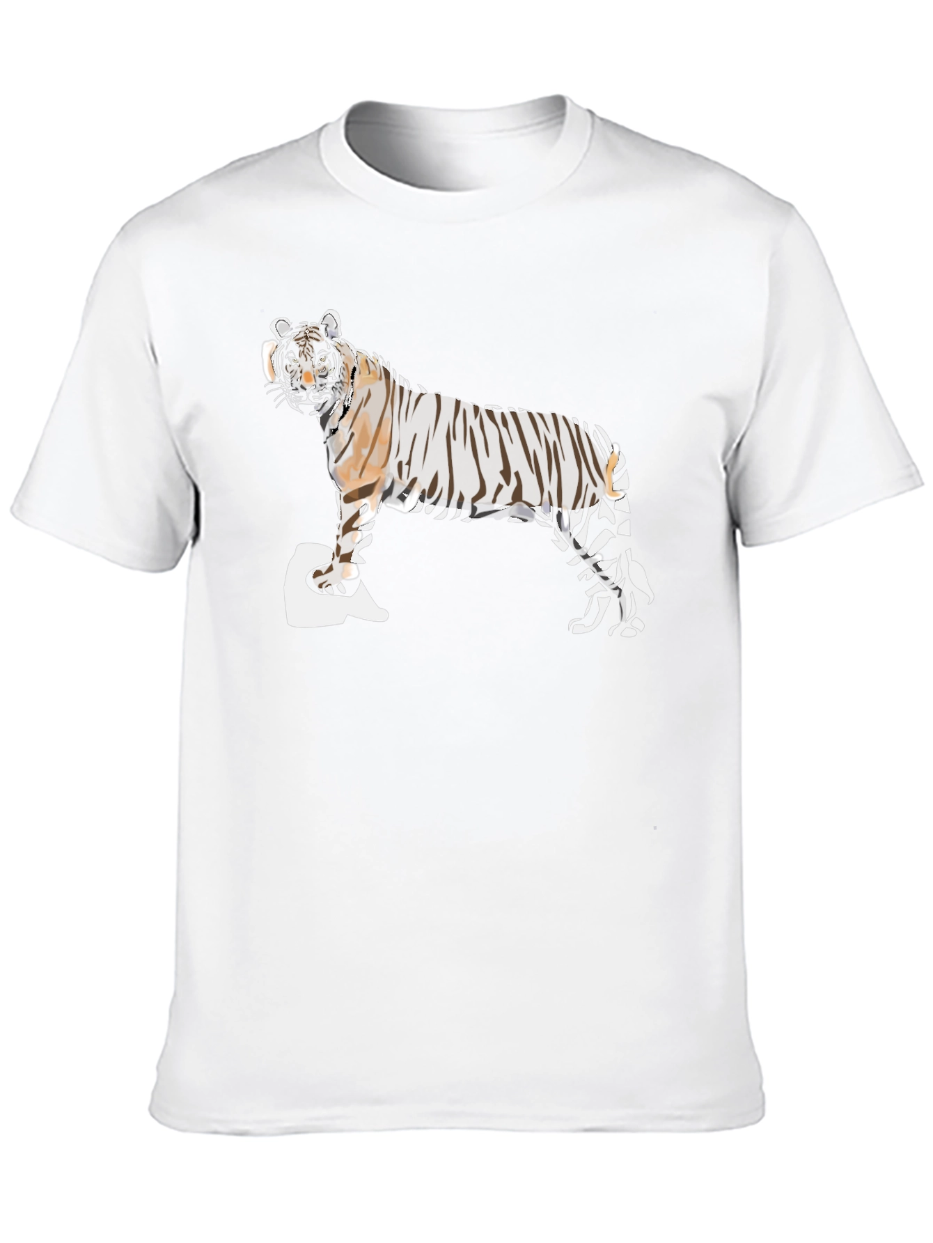 Black Tiger Graphic Tee - Men's Black Short Sleeve view 10