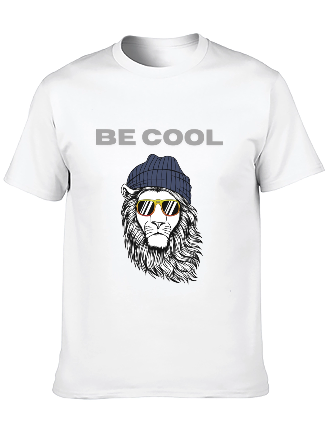 Black Be Cool Lion Graphic Tee view 10