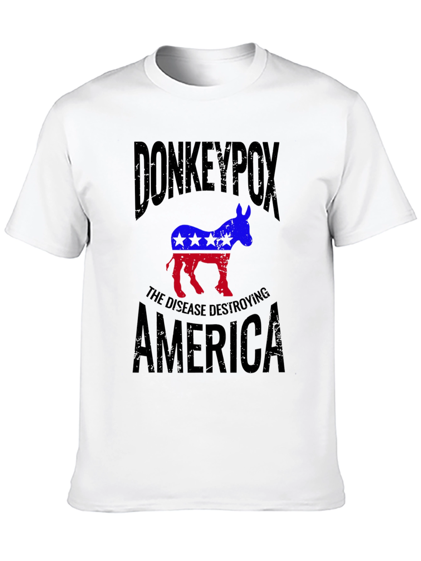 Black Donkeypox Graphic T-Shirt view 10