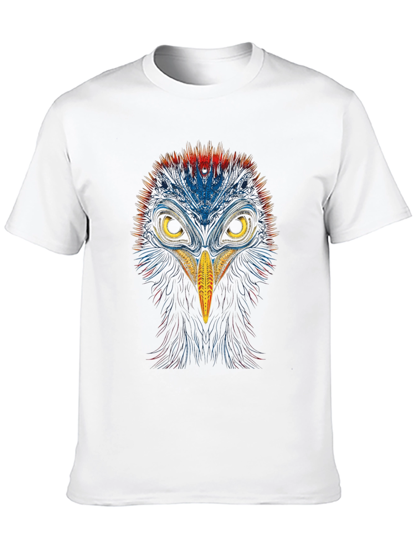 Black Vibrant Bird Graphic Tee - Bold & Unique Design view 10