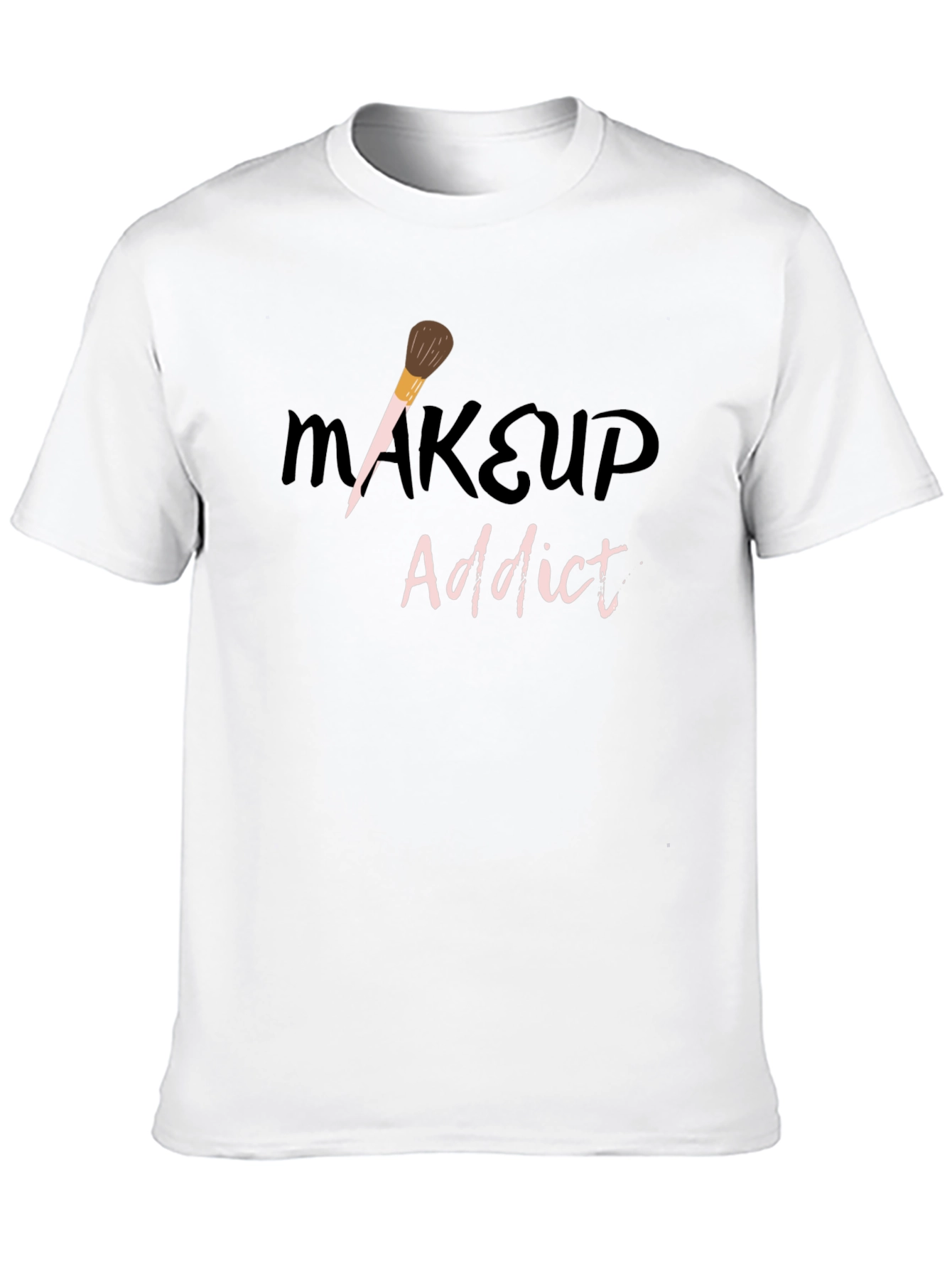 Black Makeup Addict Black T-Shirt view 10