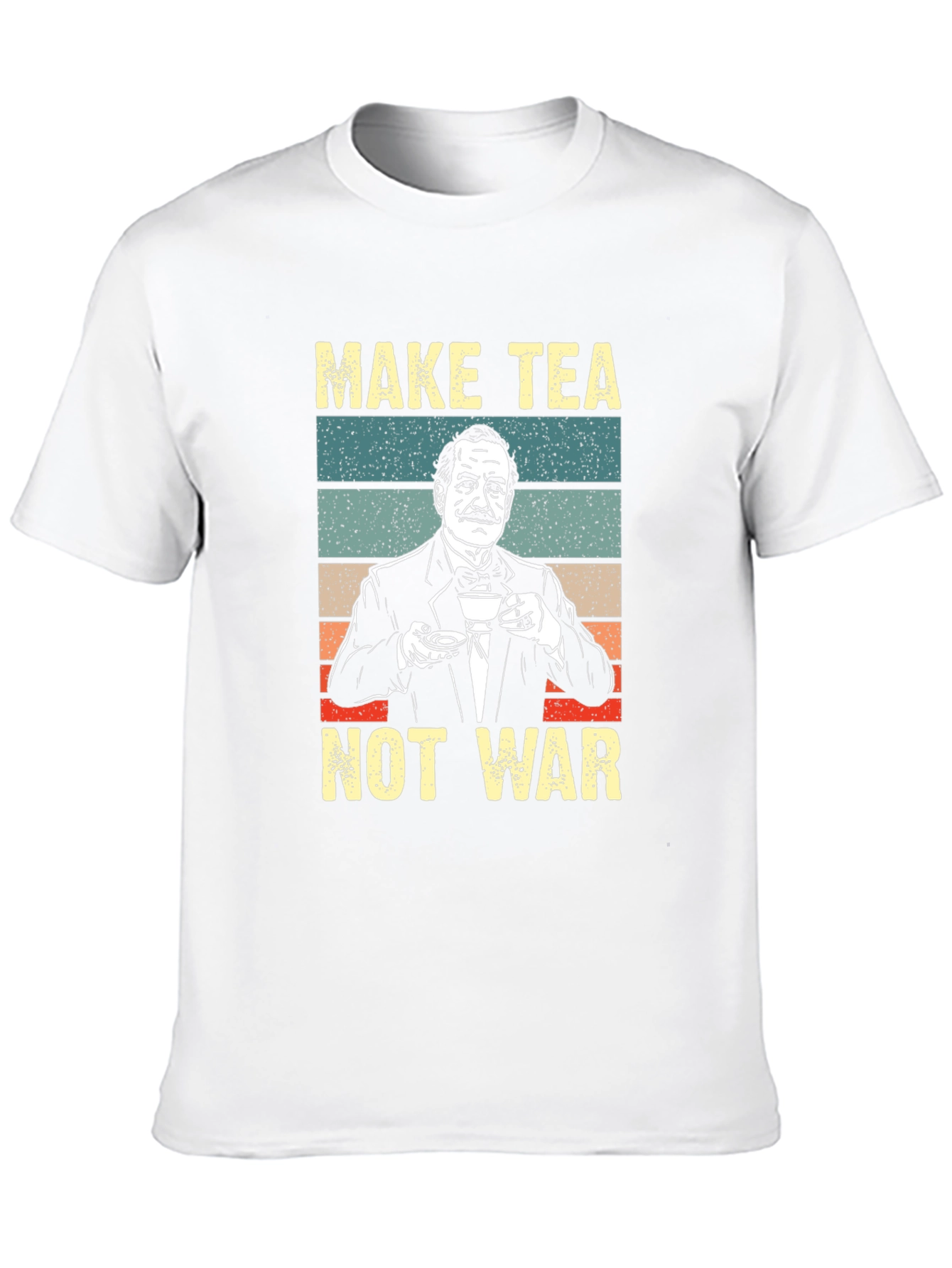 Black Make Tea Not War T-Shirt view 10