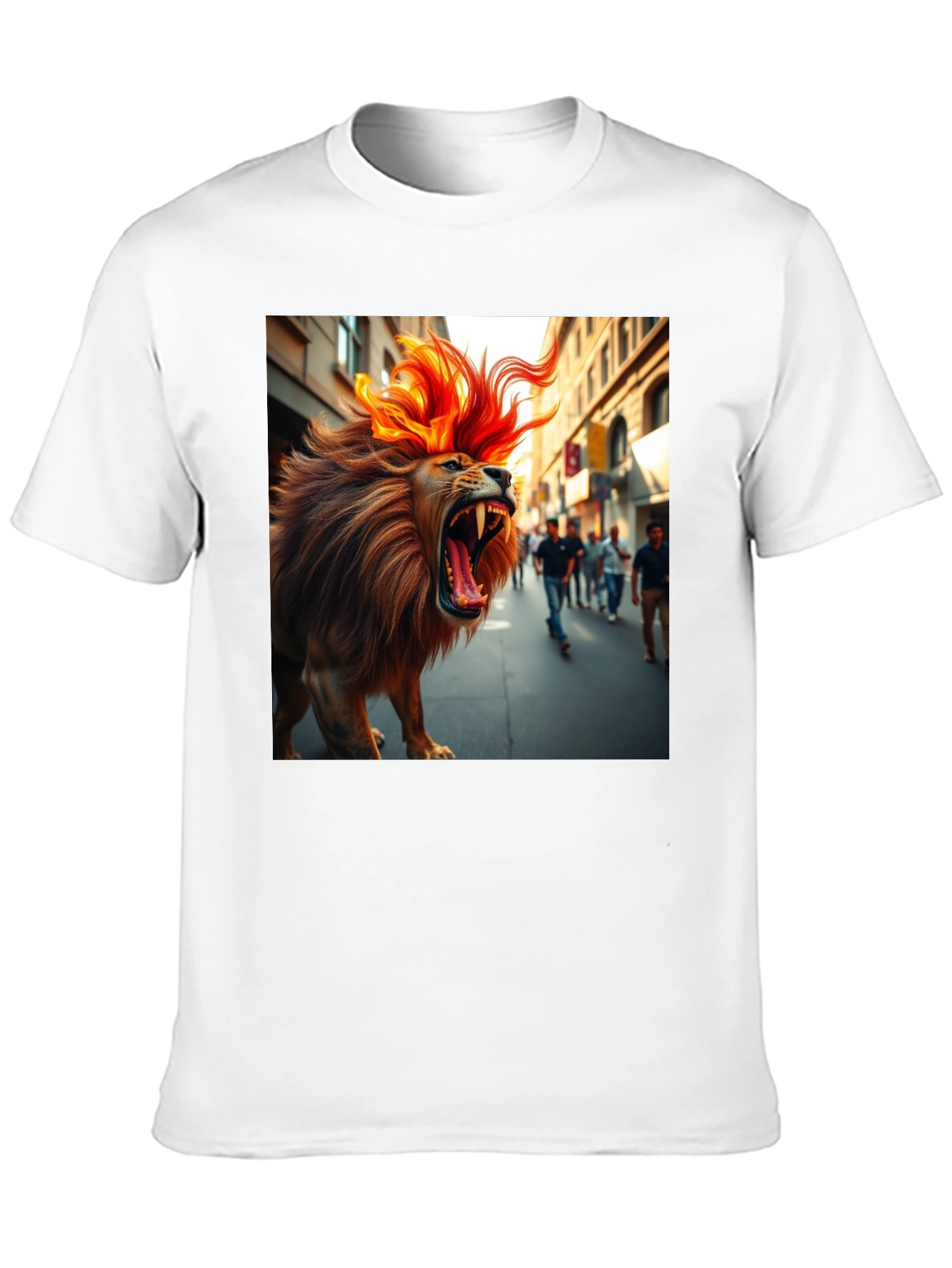 Black Roaring Lion Graphic Tee - Bold Streetwear view 10