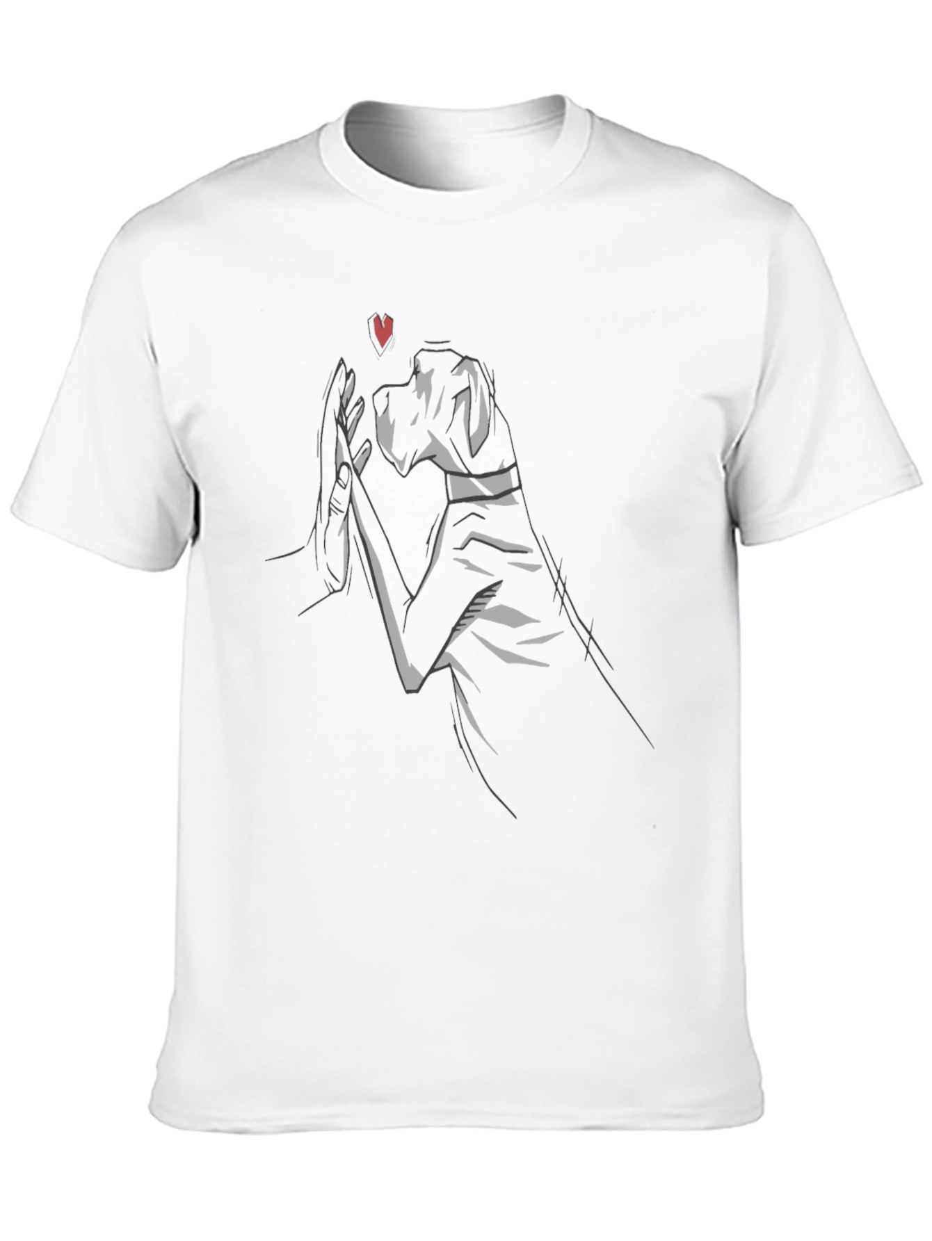 Black Heart Dog T-Shirt view 10