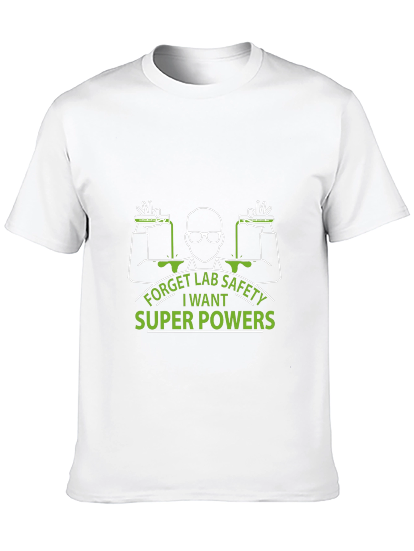Black Forget Lab Safety T-Shirt - Super Powers view 10