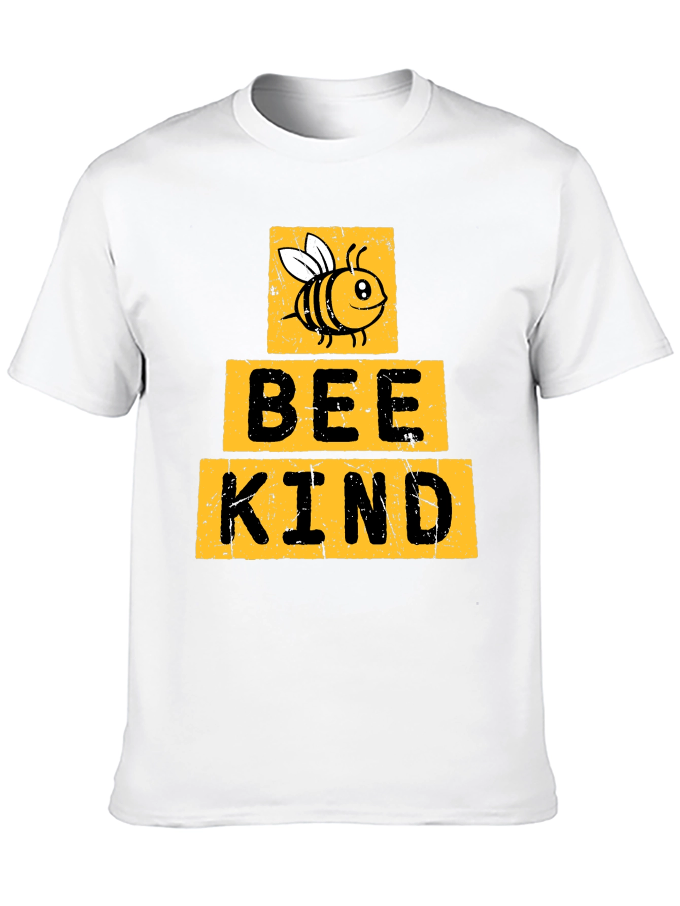 Black Bee Kind T-Shirt - Black Crew Neck view 10
