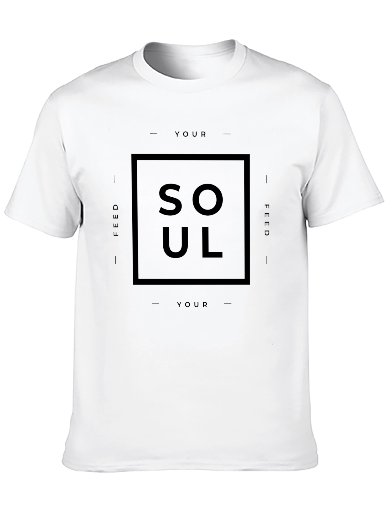 Black Feed Your Soul Graphic T-Shirt - Black view 10