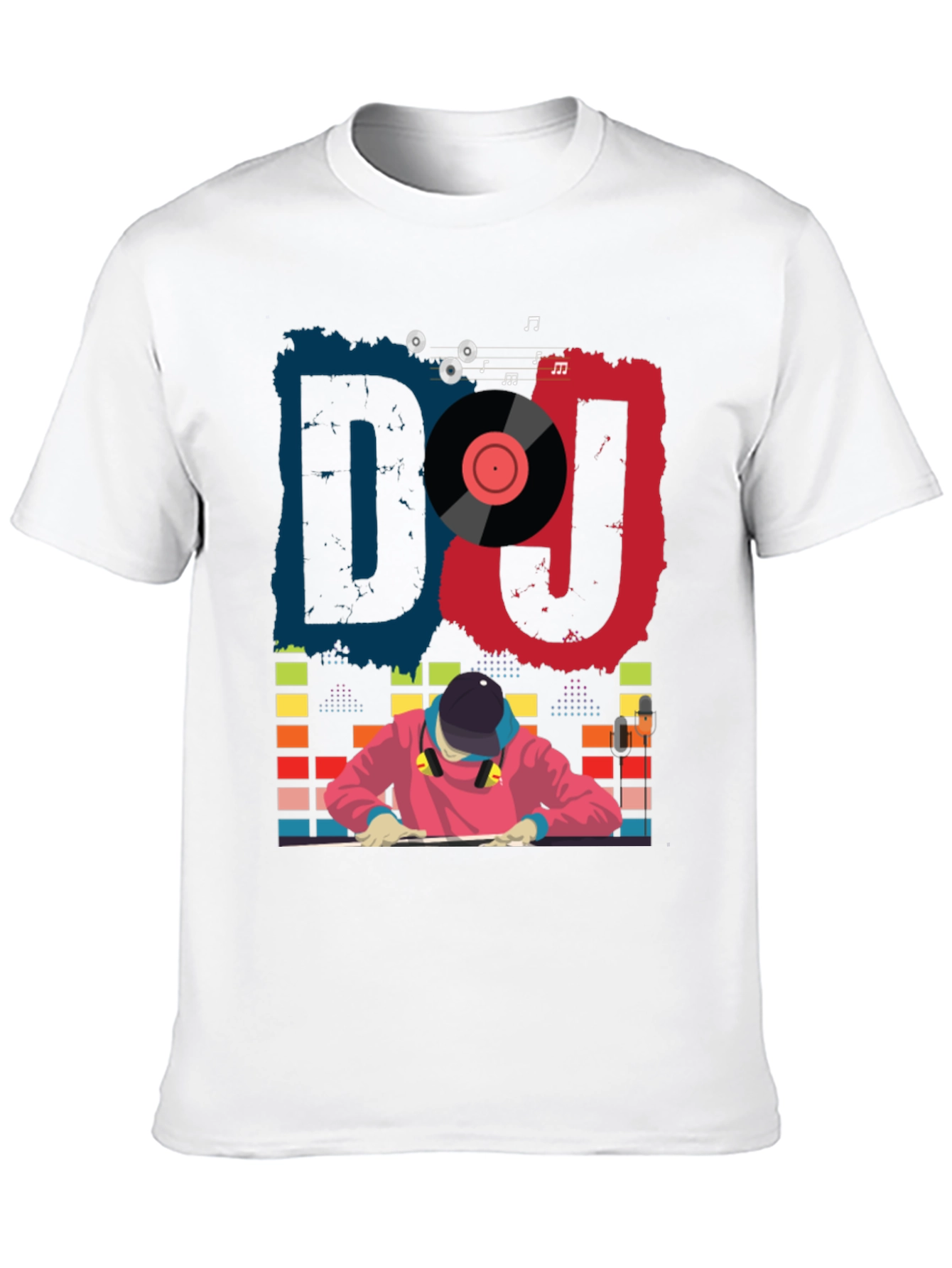 Black DJ Graphic Tee - Cool Music Lover T-Shirt view 10