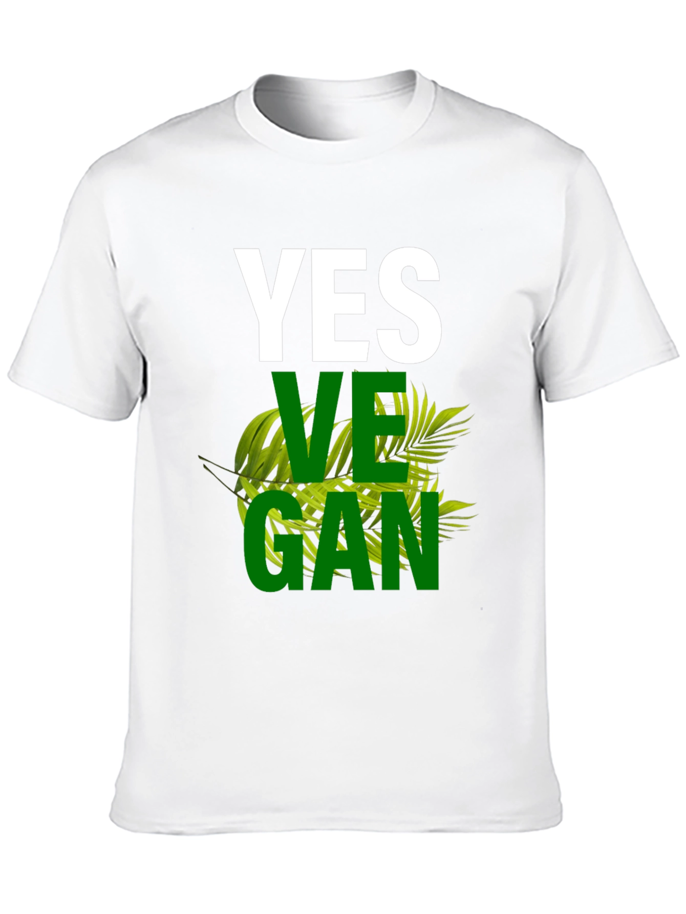 Black Yes Vegan Graphic T-Shirt view 10
