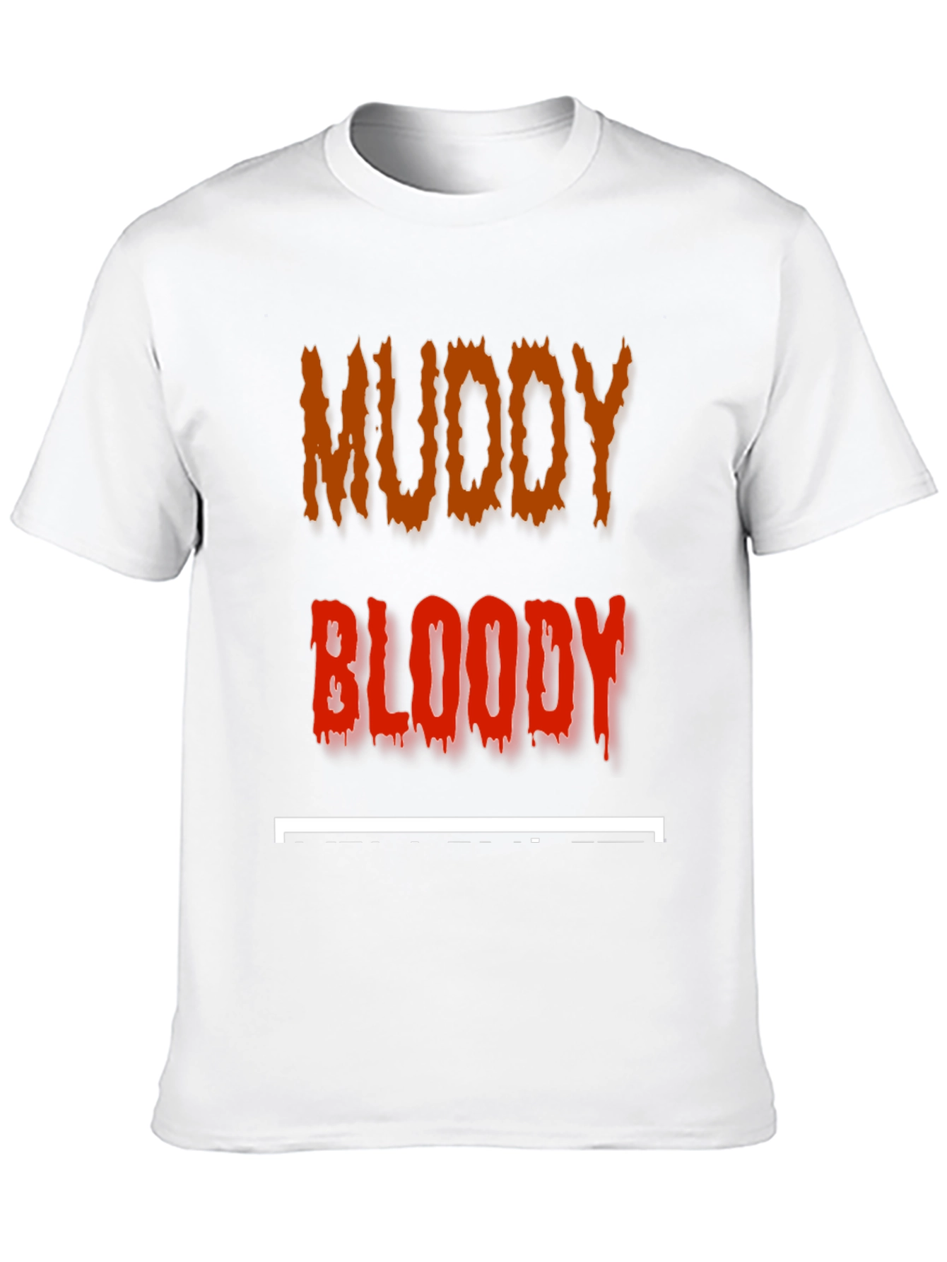 Black Muddy Bloody T-Shirt - Edgy Graphic Tee view 10