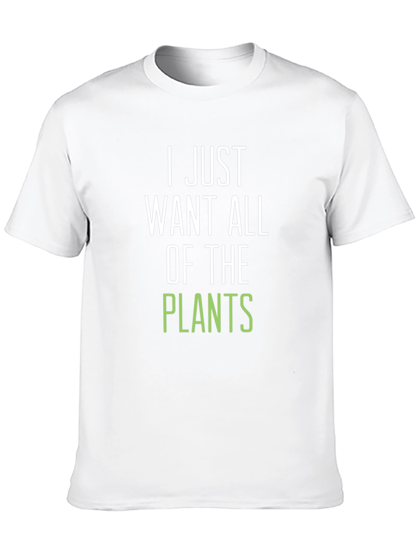 Black I Just Want All The Plants T-Shirt view 10