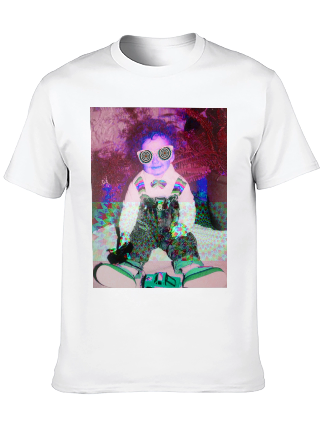Black Psychedelic Baby Graphic Tee view 10