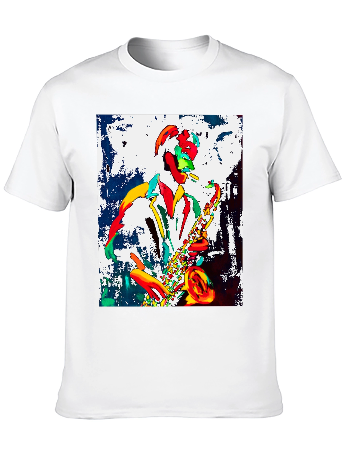 Black Jazz Musician Graphic Tee - Cool Saxophone Player Design view 10