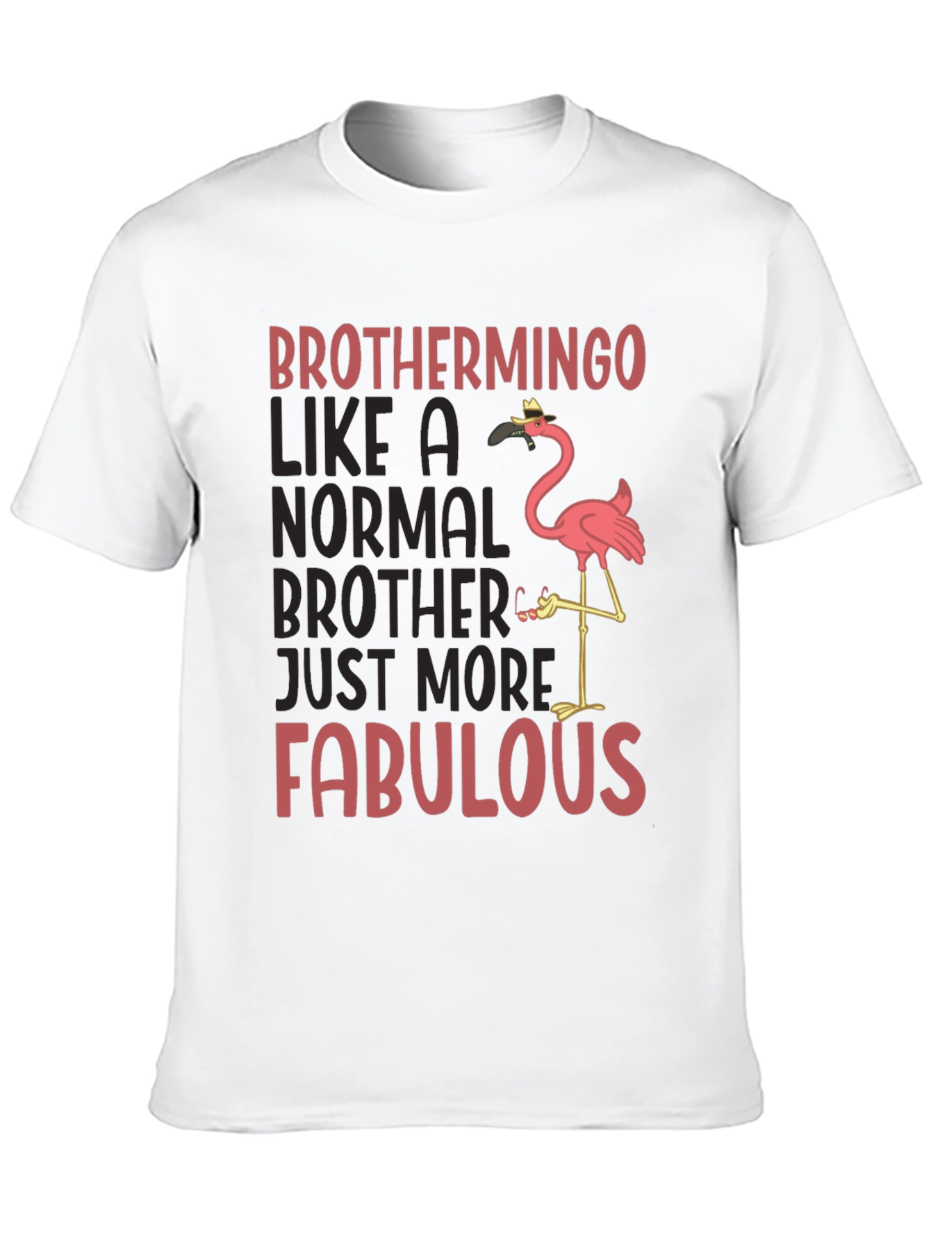 Black Brothermingo Fabulous Flamingo T-Shirt view 10