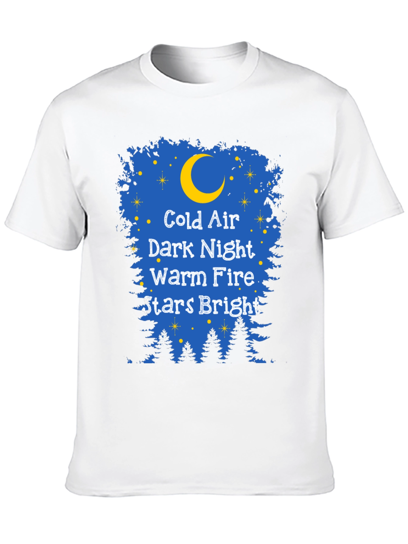Black Cold Air Dark Night Graphic Tee view 10