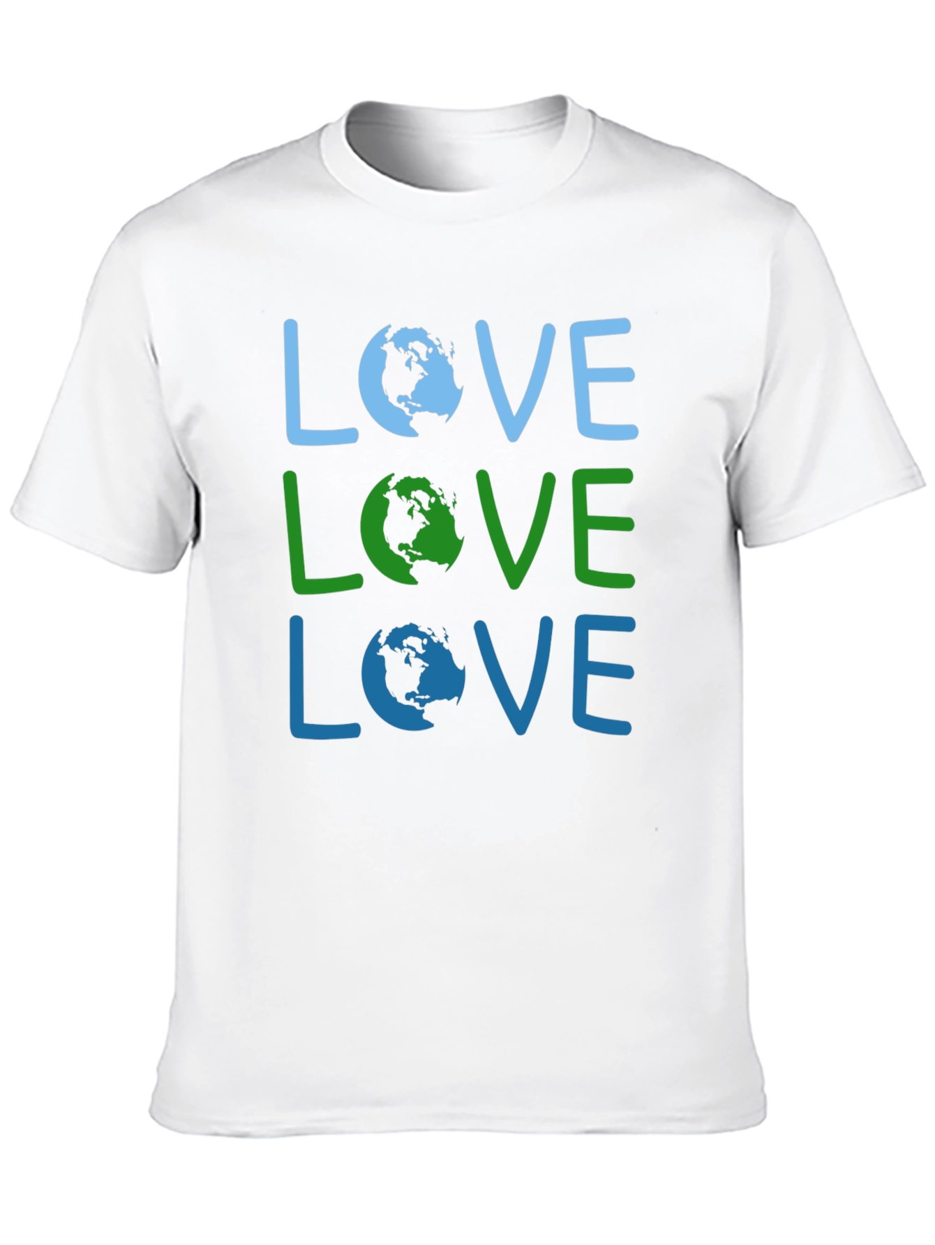 Black Love Earth Graphic Tee - Environmental Awareness Shirt view 10