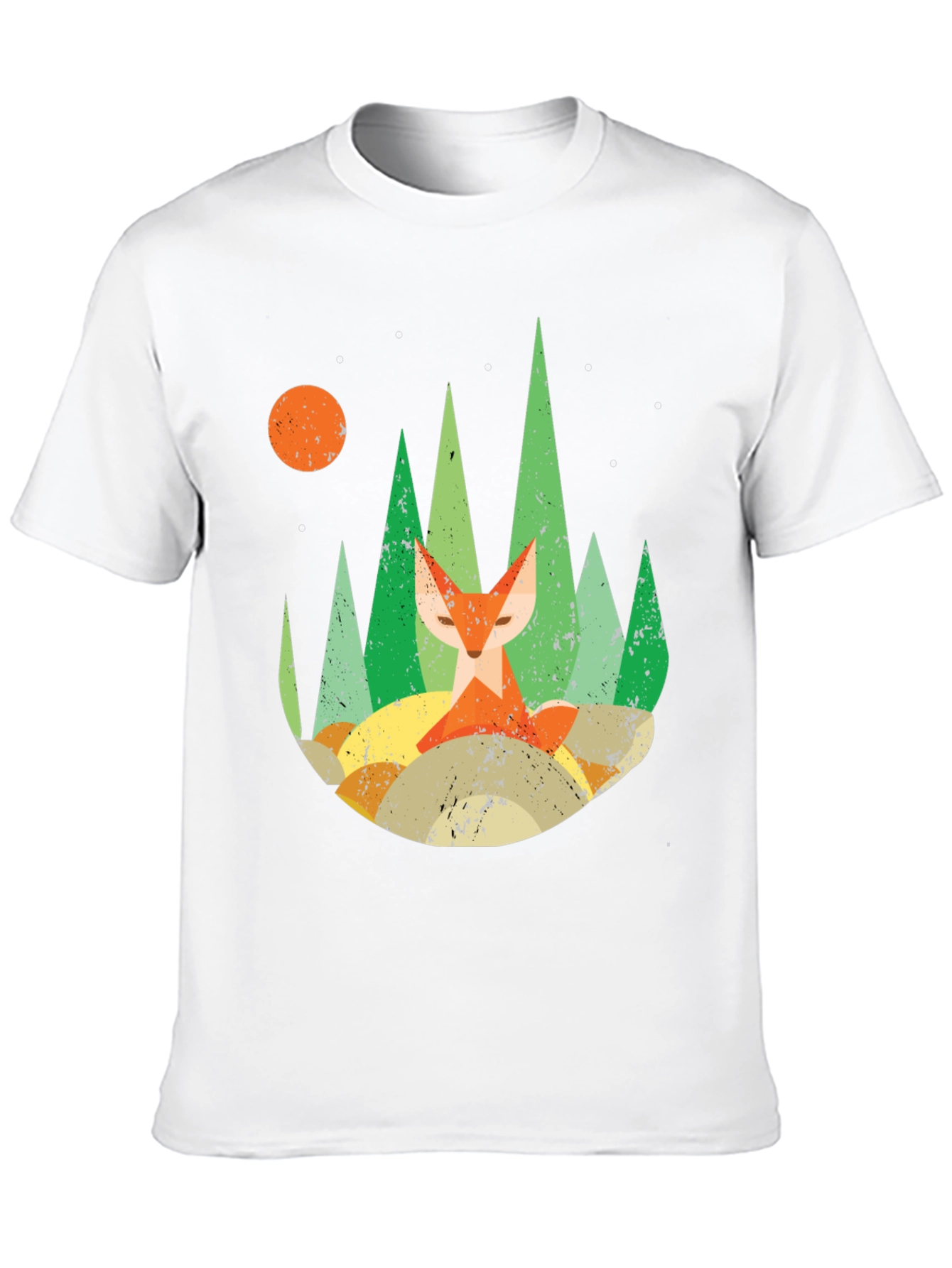 Black Forest Fox Graphic Tee - Unisex Black T-Shirt view 10