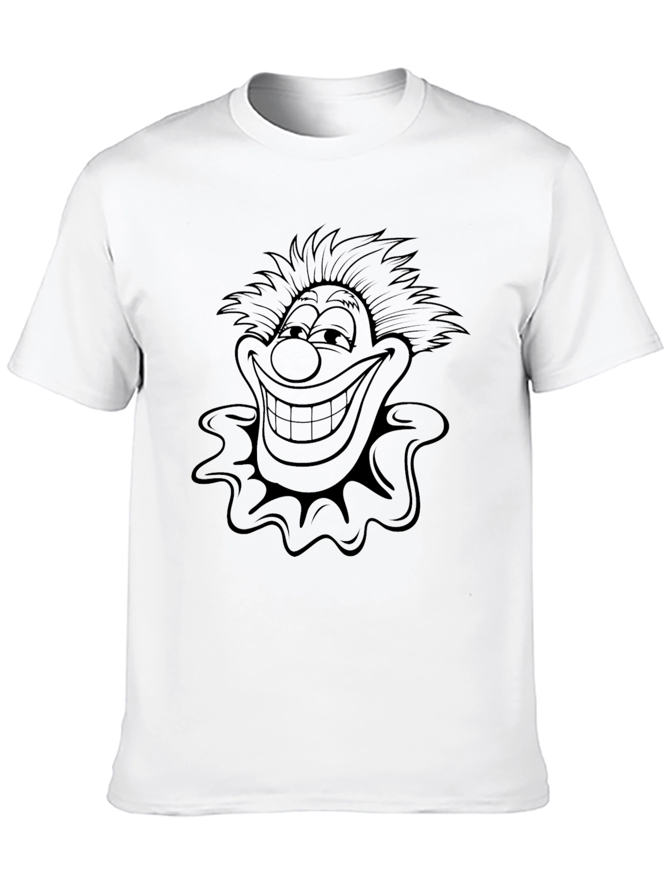 Black Clown Graphic Black T-Shirt view 10
