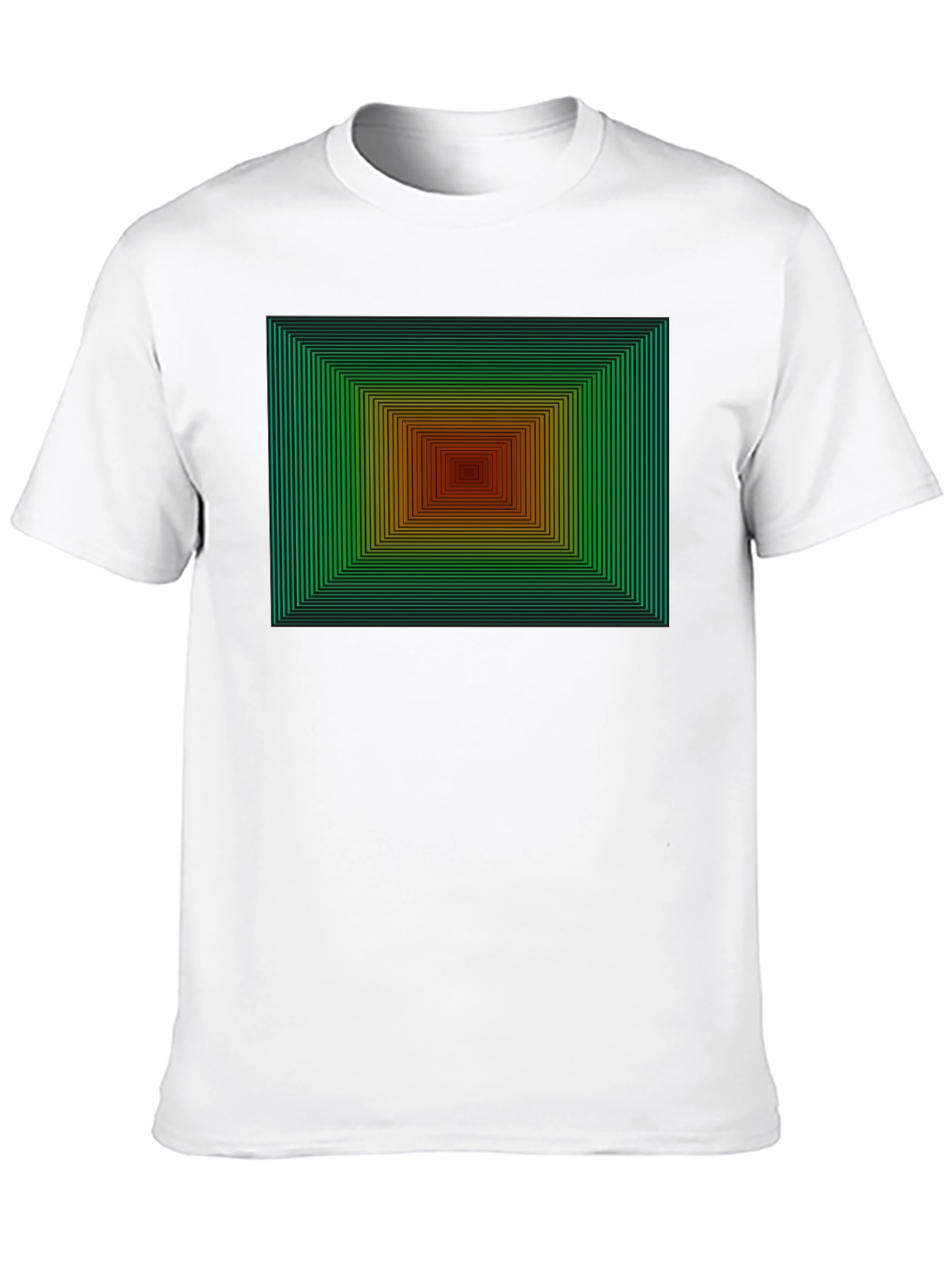 Black Geometric Gradient T-Shirt view 10
